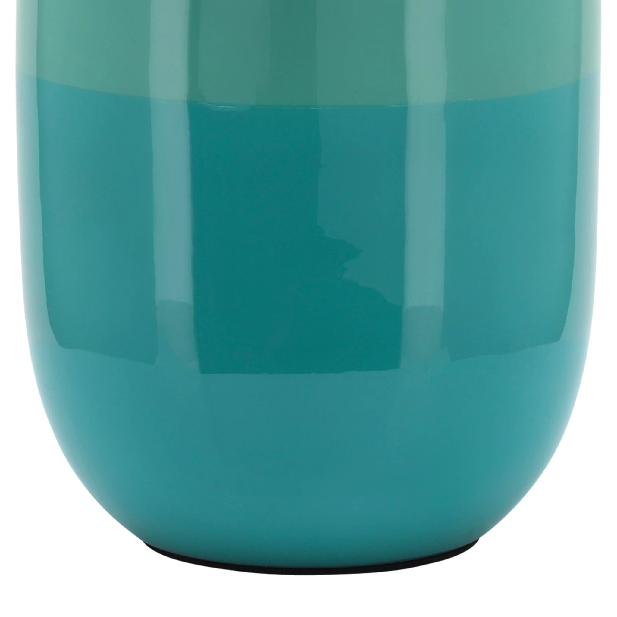 Metal 12" Urn Vase, Green - Image 6