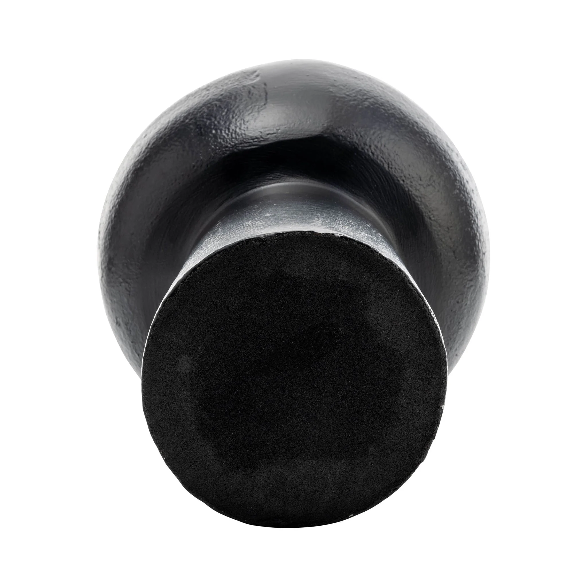 Metal,12"h, Mid Ellipsoid Vase,black - Image 3