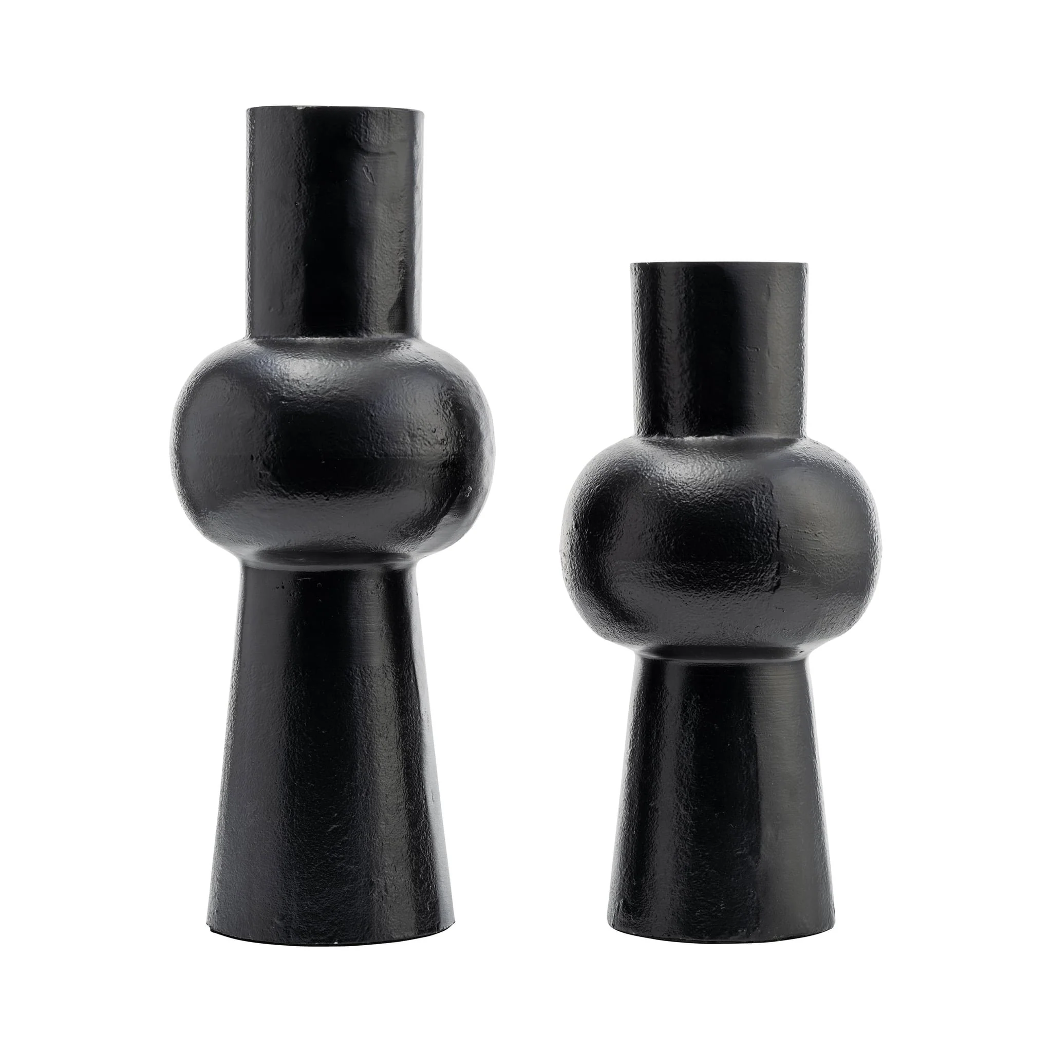 Metal,12"h, Mid Ellipsoid Vase,black - Image 6