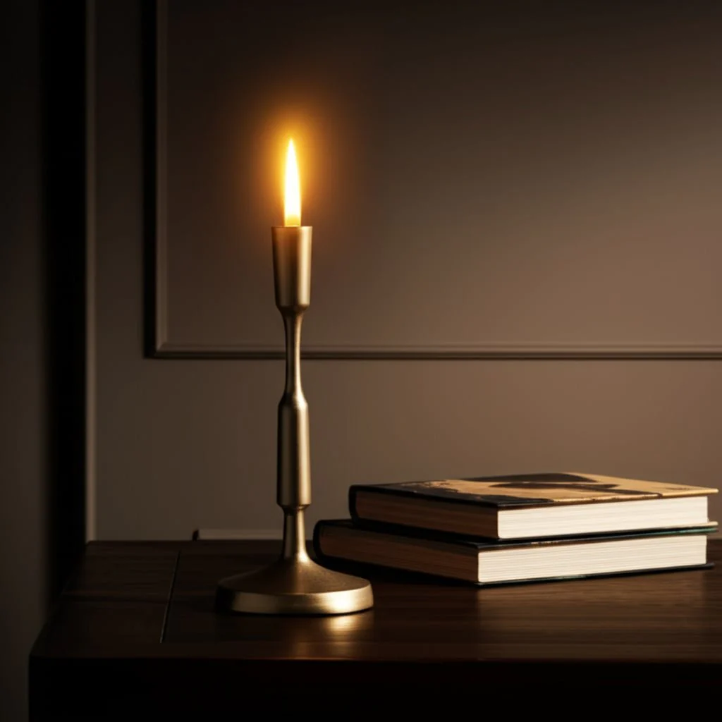 Metal, 12"h Taper Candle Holder, Champagne - Image 10
