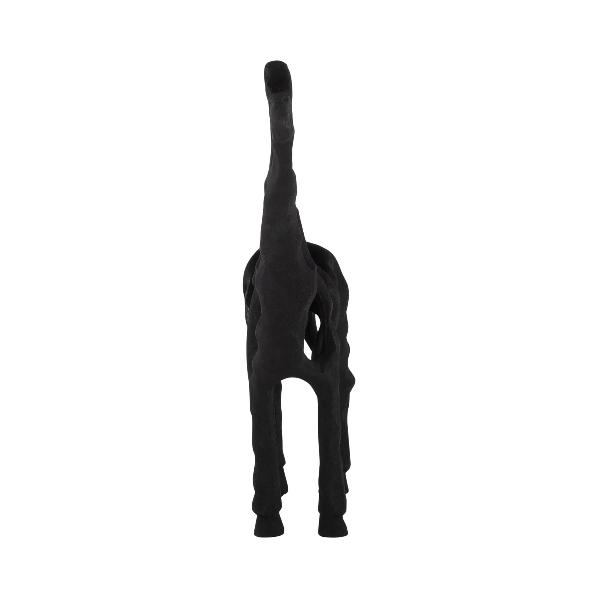 Metal,13"h,giraffe Illusion Sculpture,black - Image 3