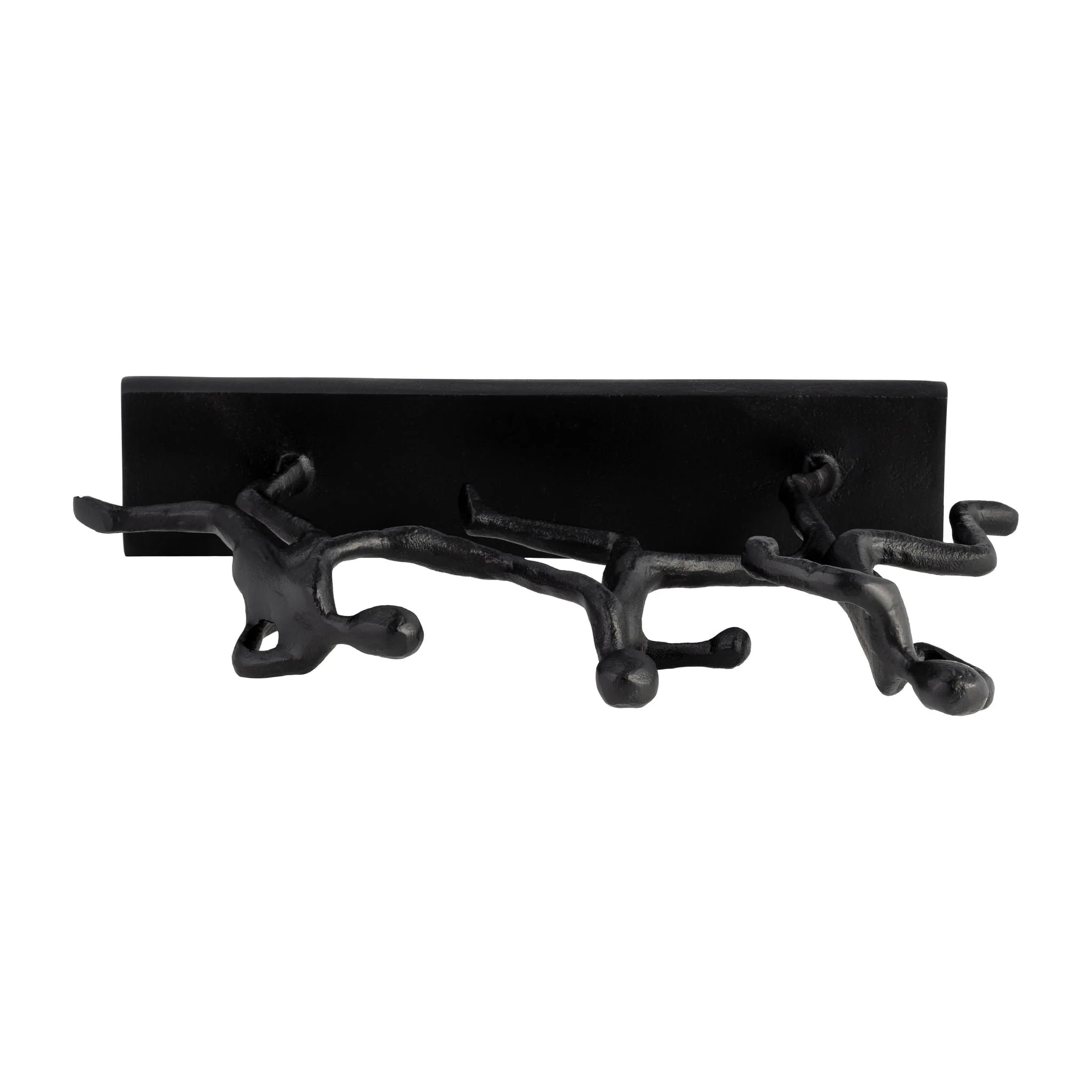 Metal, 13"l 3-man Running, Black - Image 5