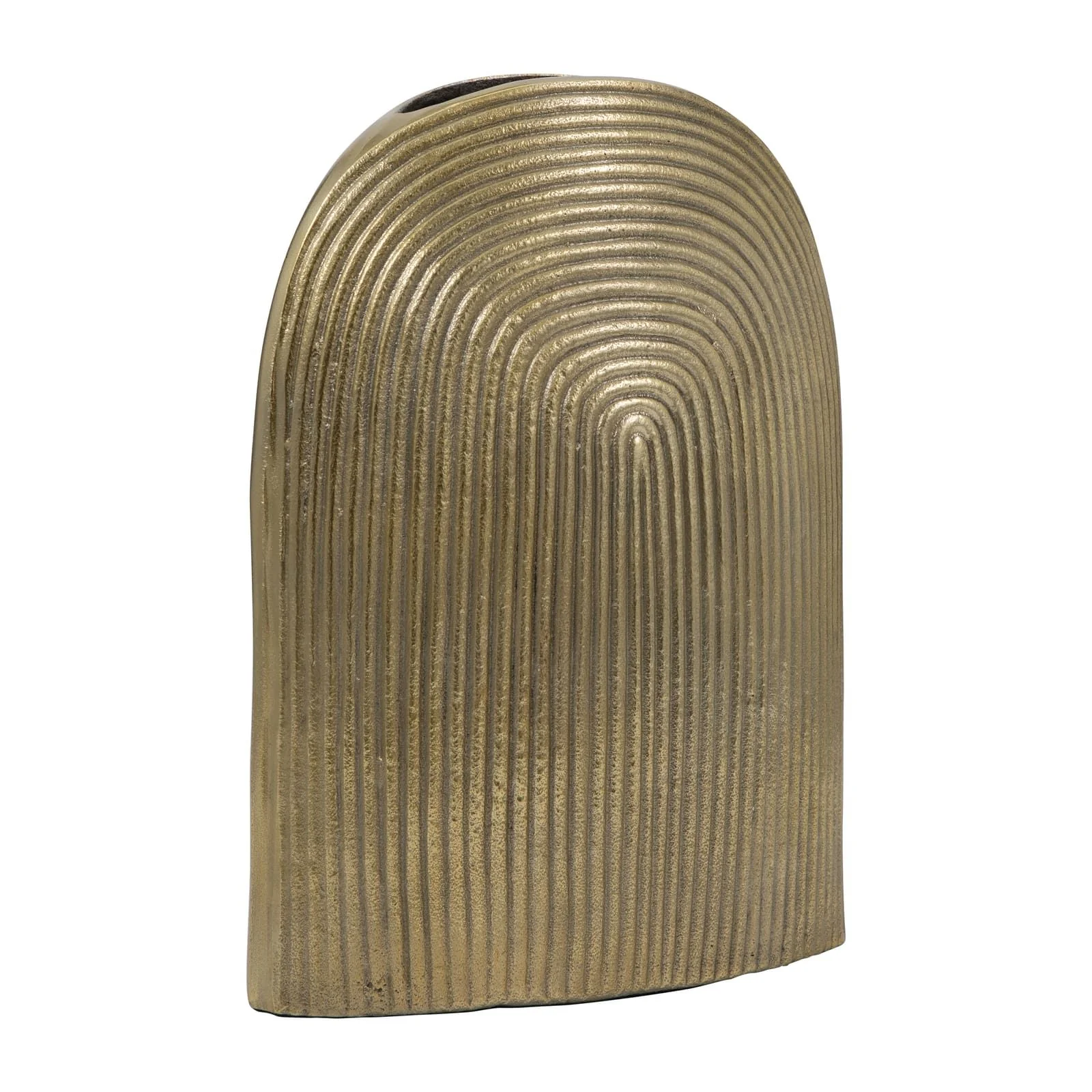 Metal, 14" Arch Vase, Champagne - Image 3