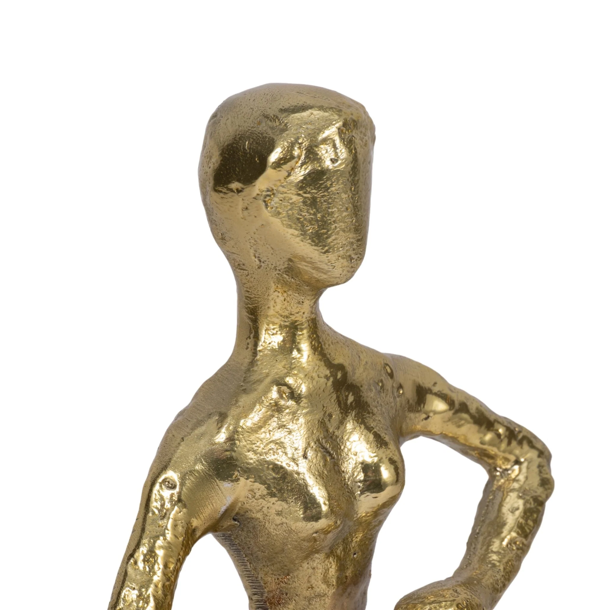 Metal, 14" Dancing Lady, Gold - Image 5