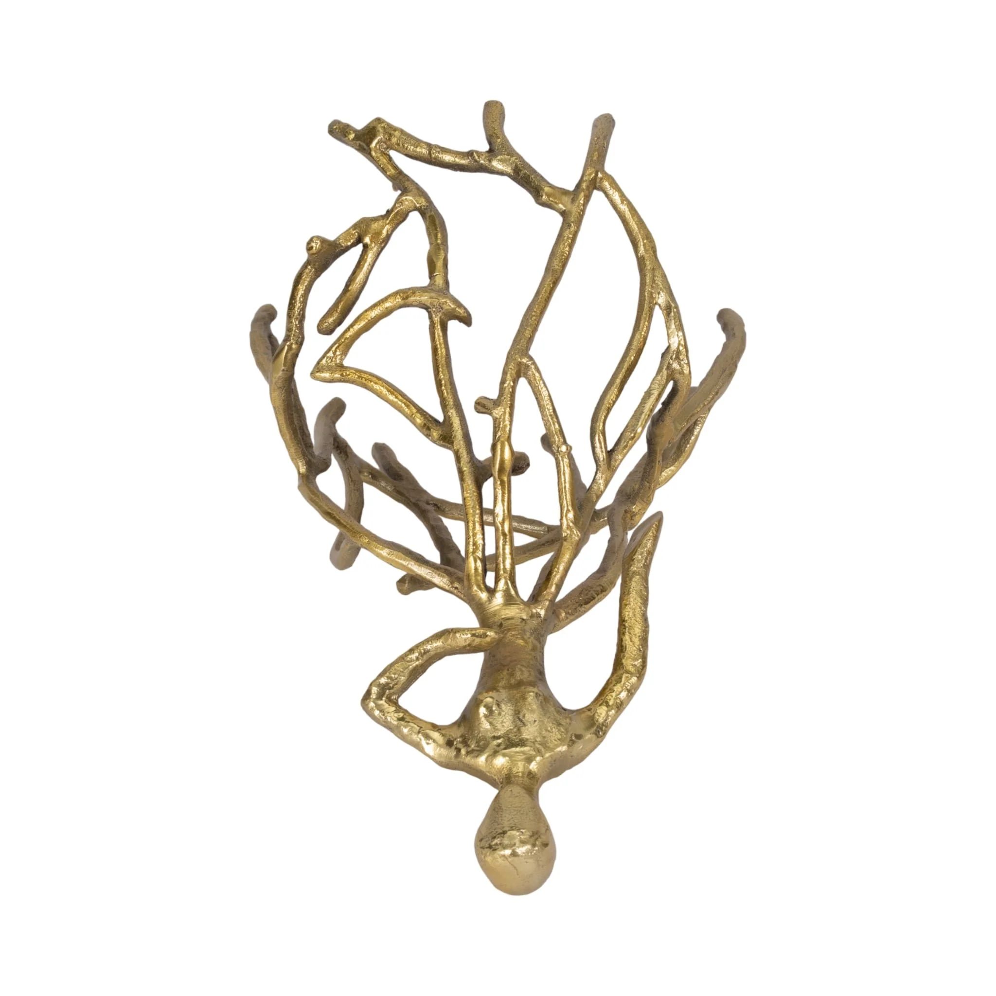 Metal, 14" Dancing Lady, Gold - Image 6