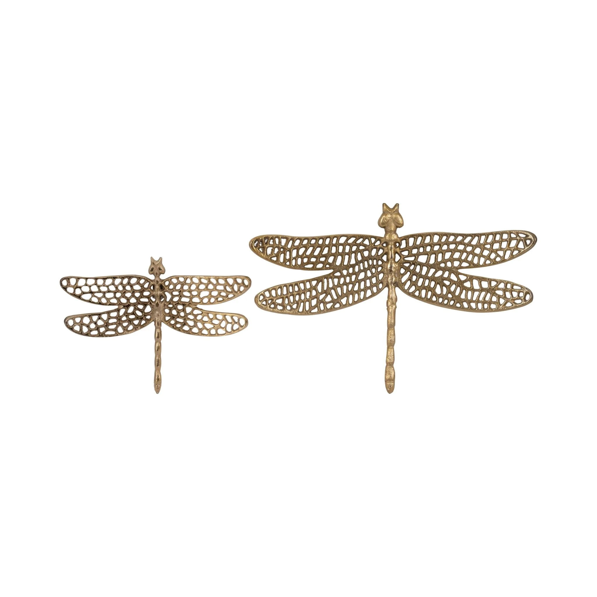 Metal, 14" Dragonfly W/ Cutouts , Gold - Image 6