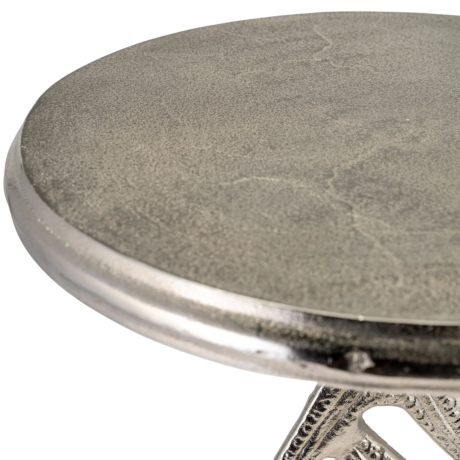 Metal, 14"d/25"h, Silver Starfish Side Table, Kd - Image 5
