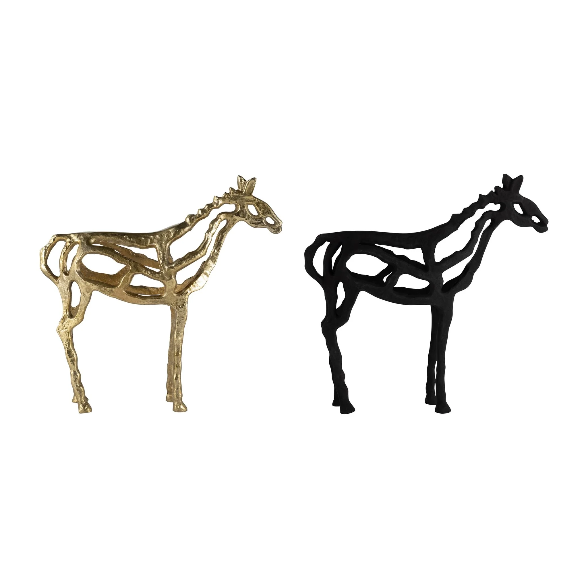 Metal,14"h, Horse Illusion Sculpture,black - Image 7
