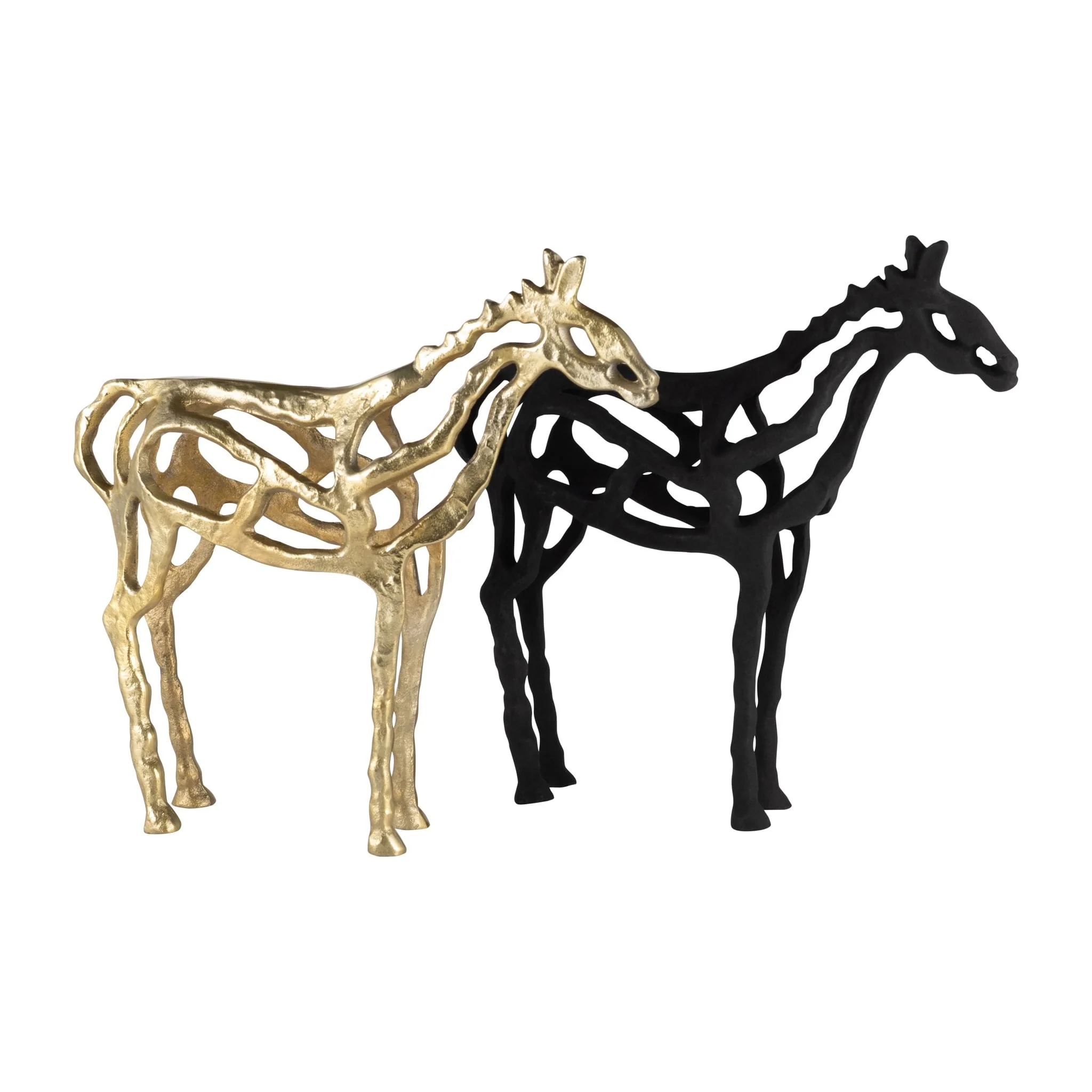Metal,14"h, Horse Illusion Sculpture,black - Image 8