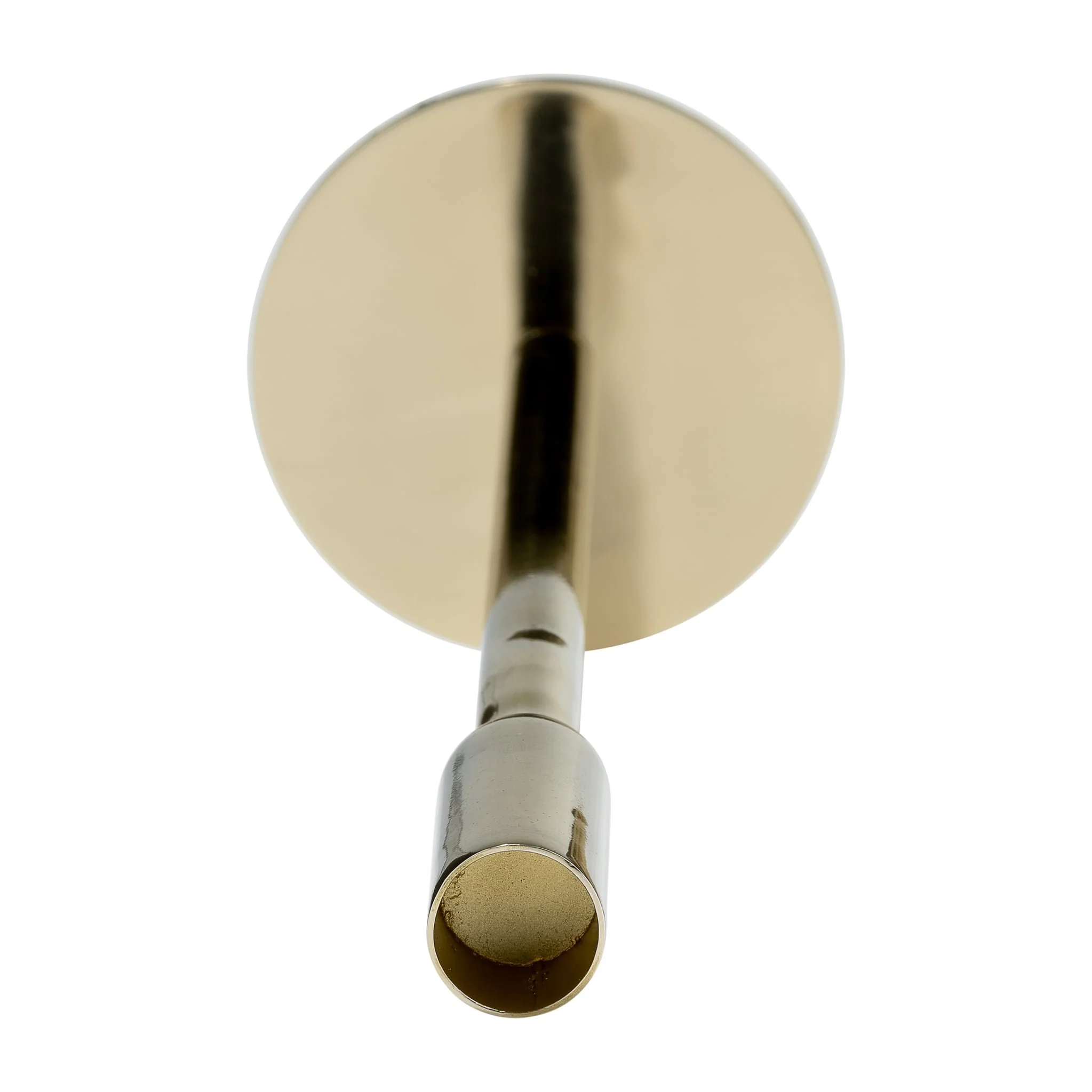 Metal, 14"h Taper Candle Holder, Gold - Image 3