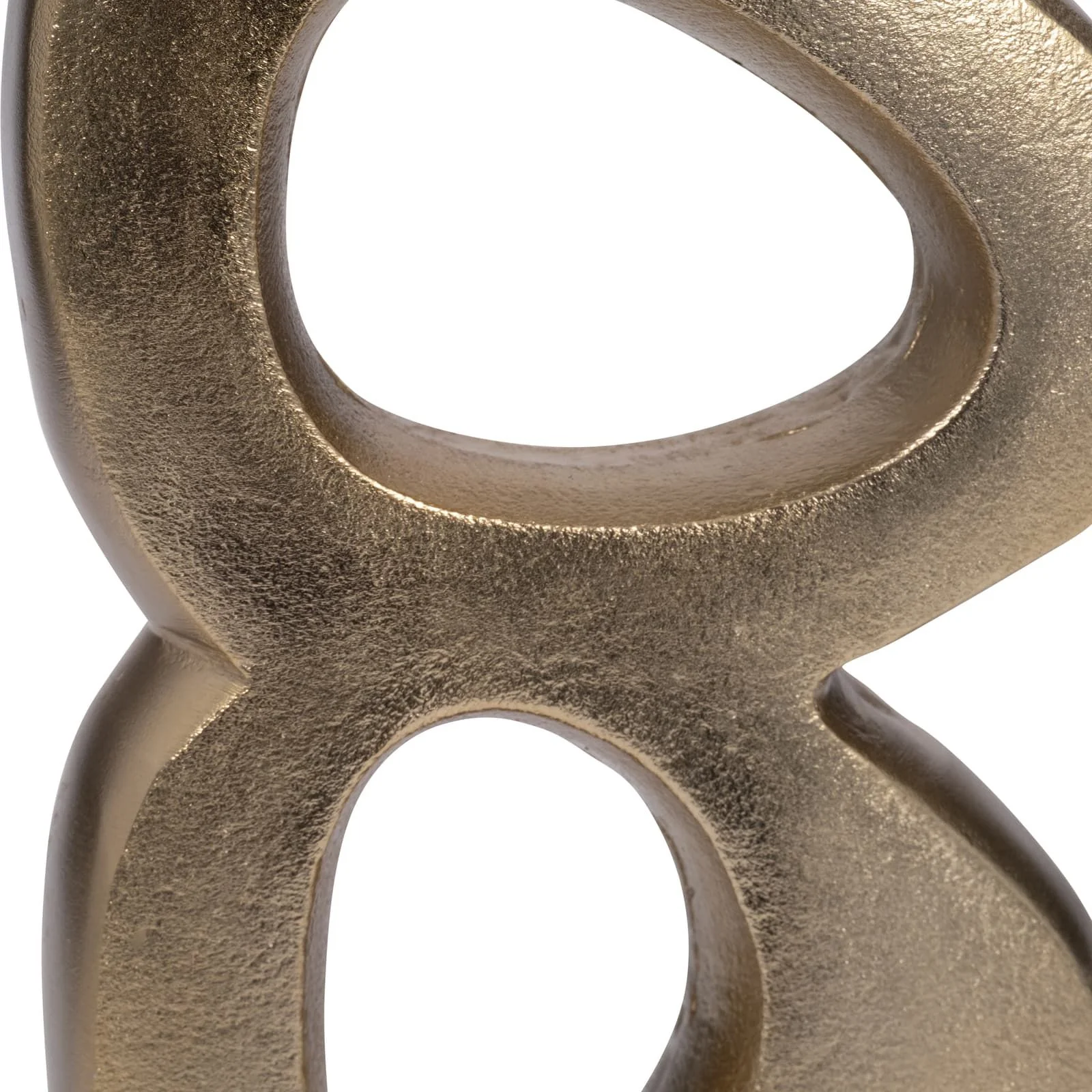 Metal, 15" Abstract Vase, Gold - Image 3
