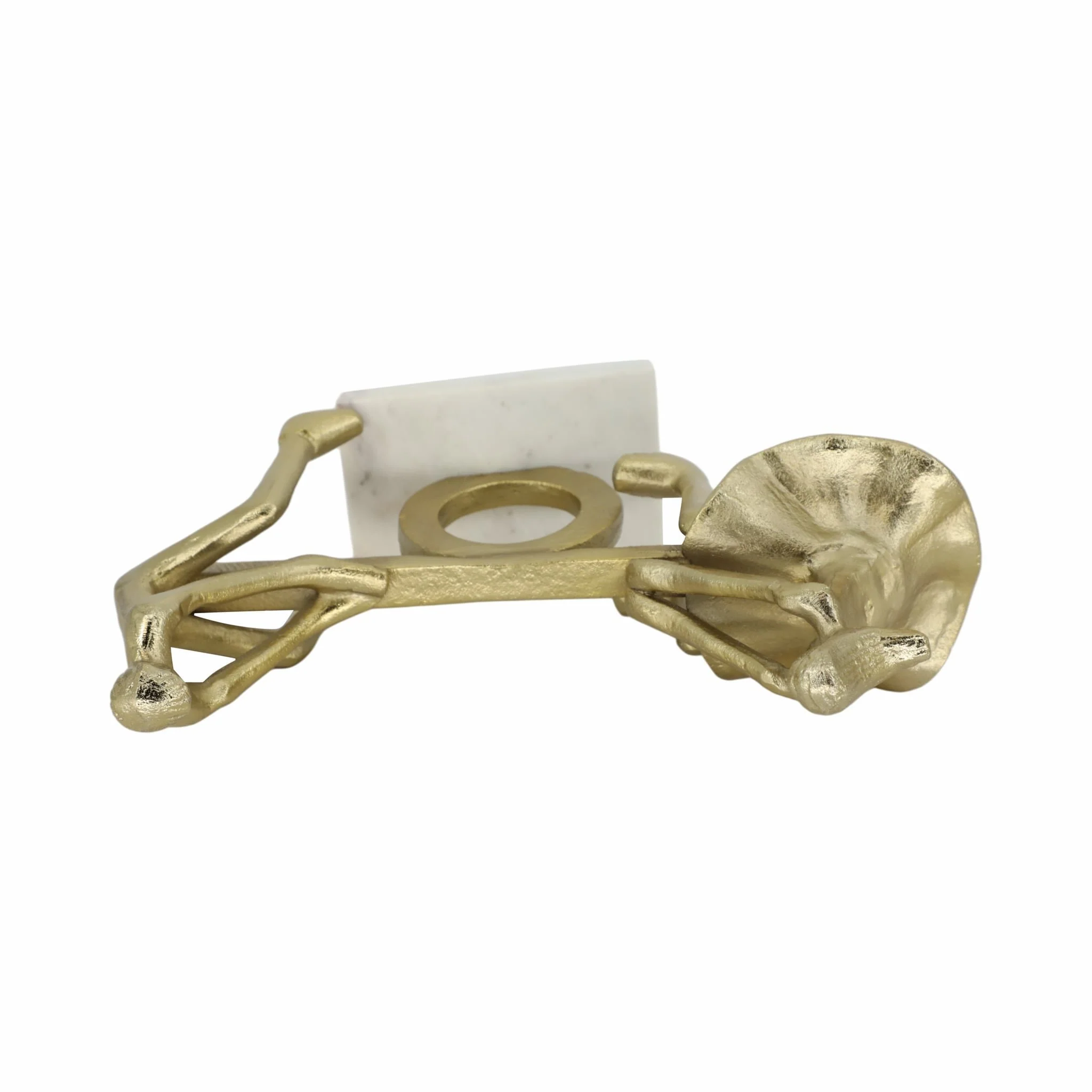 Metal, 15" Couple On See-saw, Gold - Image 6