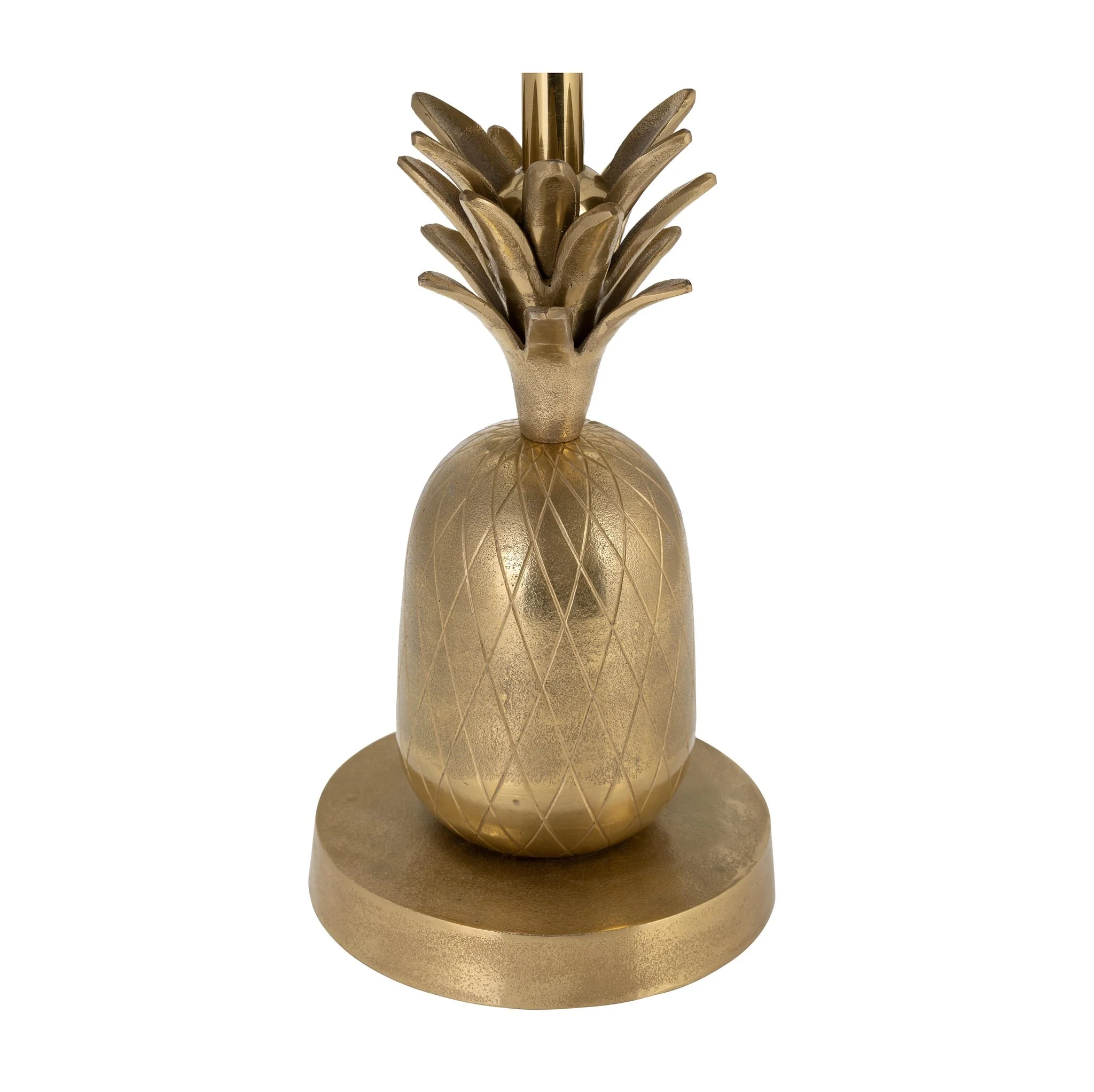 Metal, 15"d/24"h, Gold Pineapple Side Table, Kd - Image 3