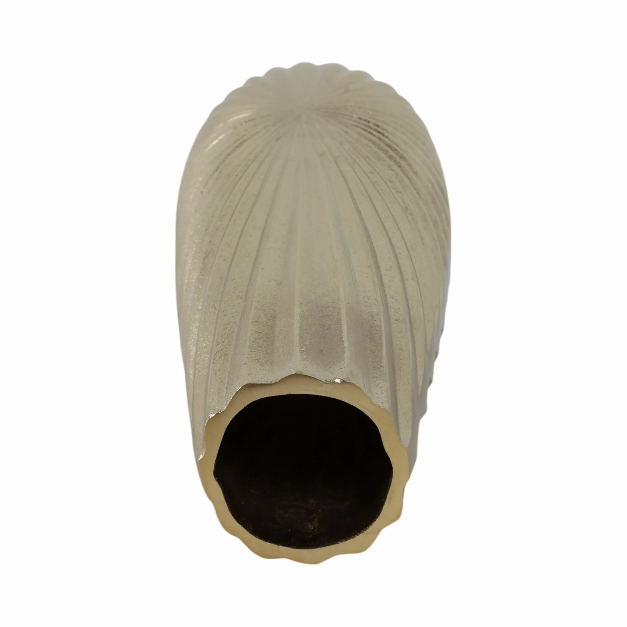 Metal, 16" Burst Vase, Champagne - Image 6