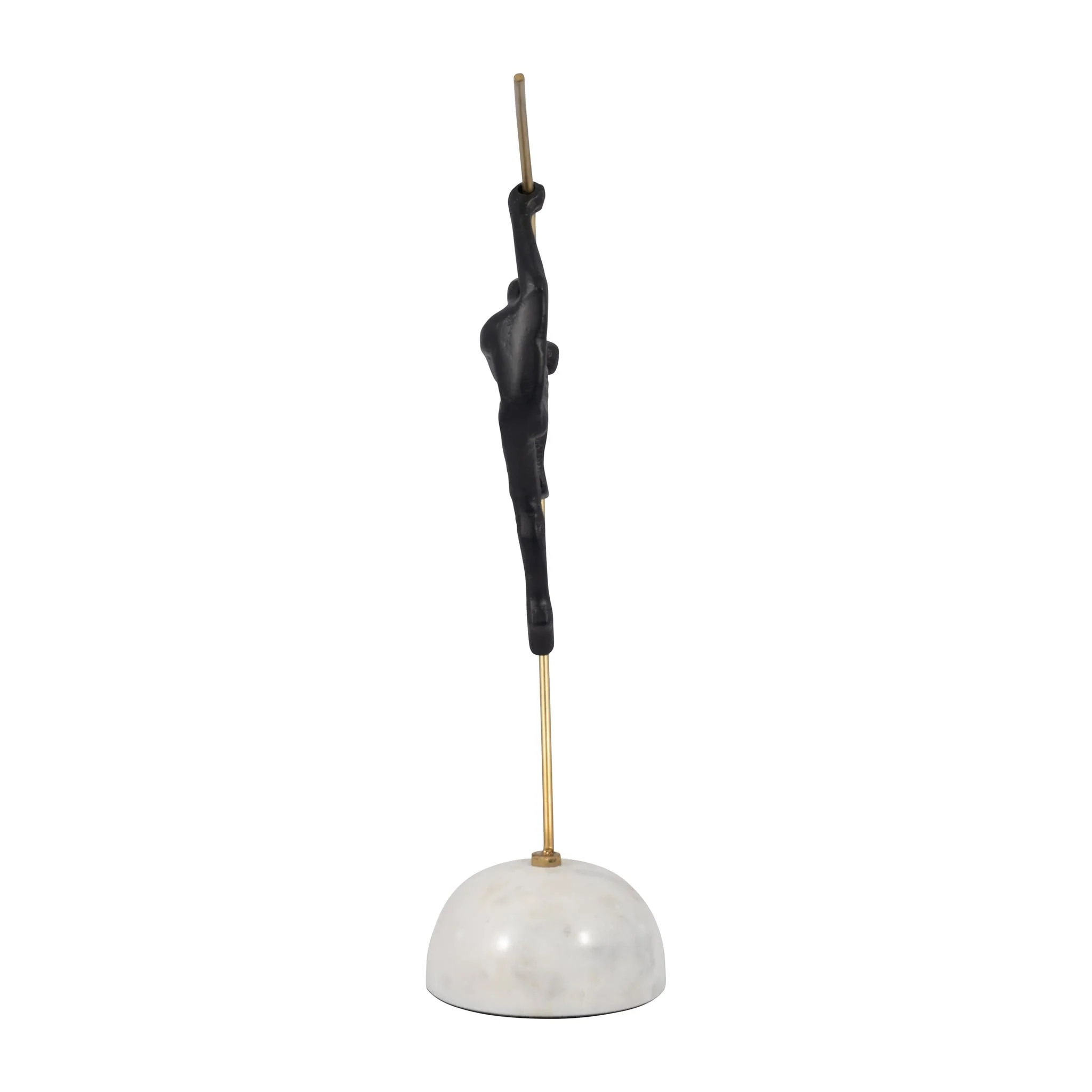 Metal, 16" Gymnast On Pole, Black/gold - Image 3