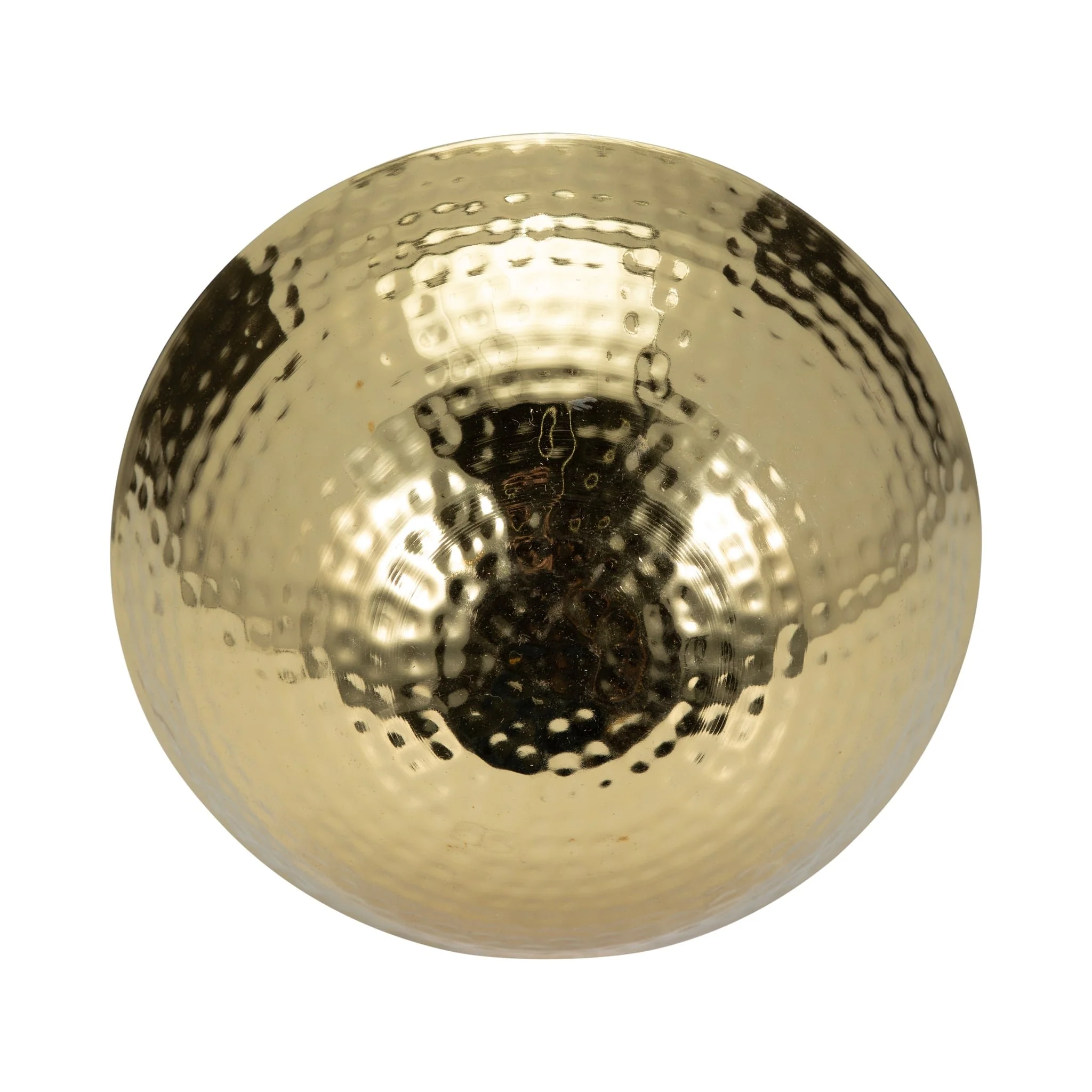 Metal, 16" Mushroom W/ Wood Base, Gold - Image 6