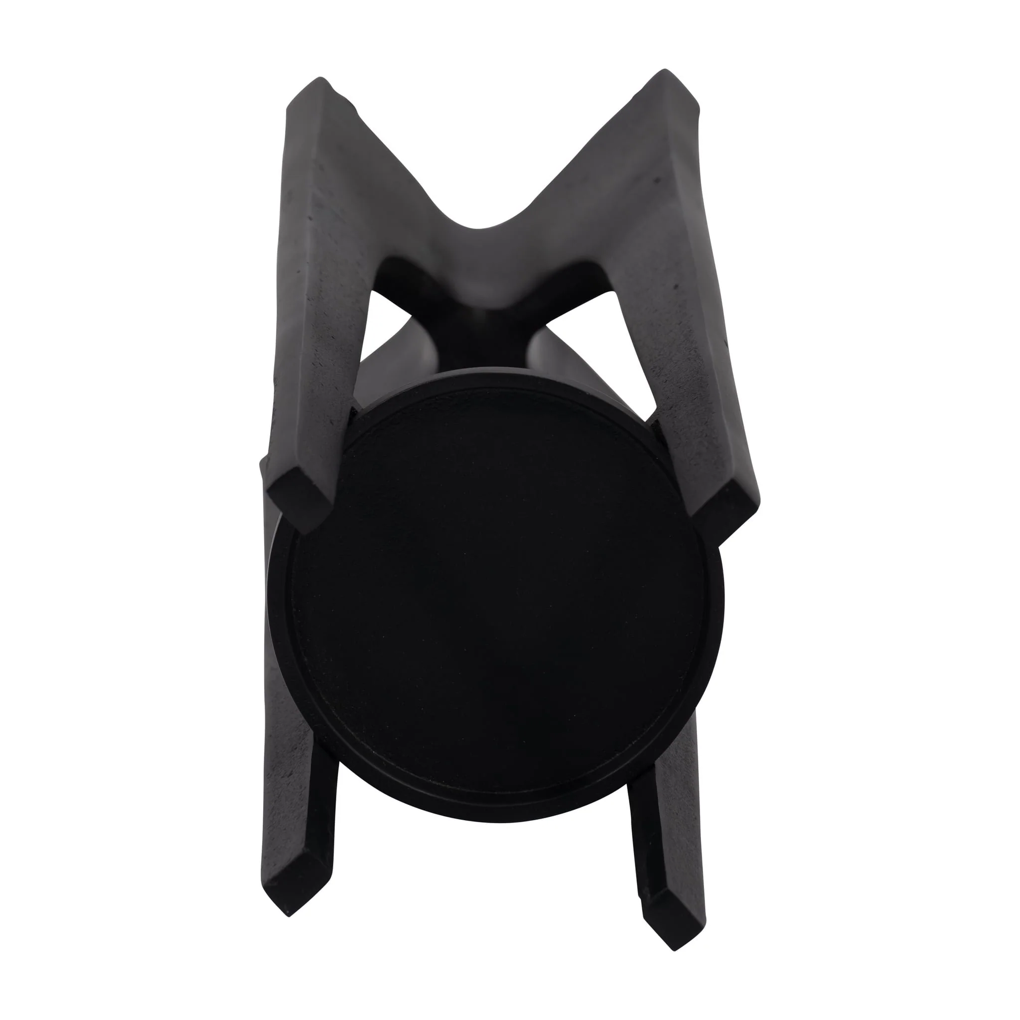 Metal, 16" Pillar Candle Holder, Black - Image 6