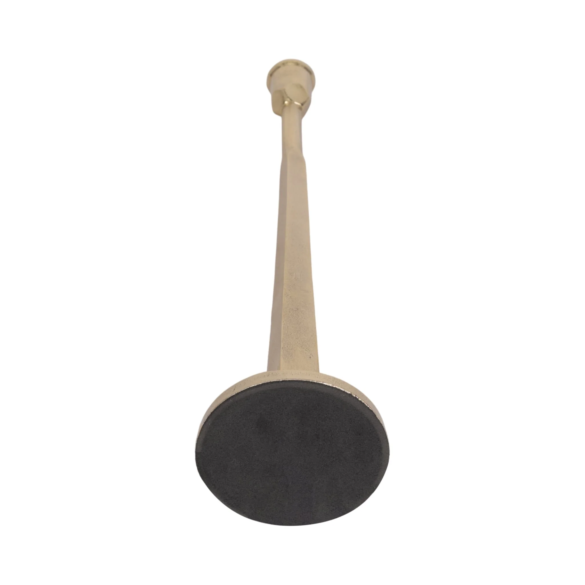 Metal, 16" Squared Off Taper Candleholder, Gold - Image 6