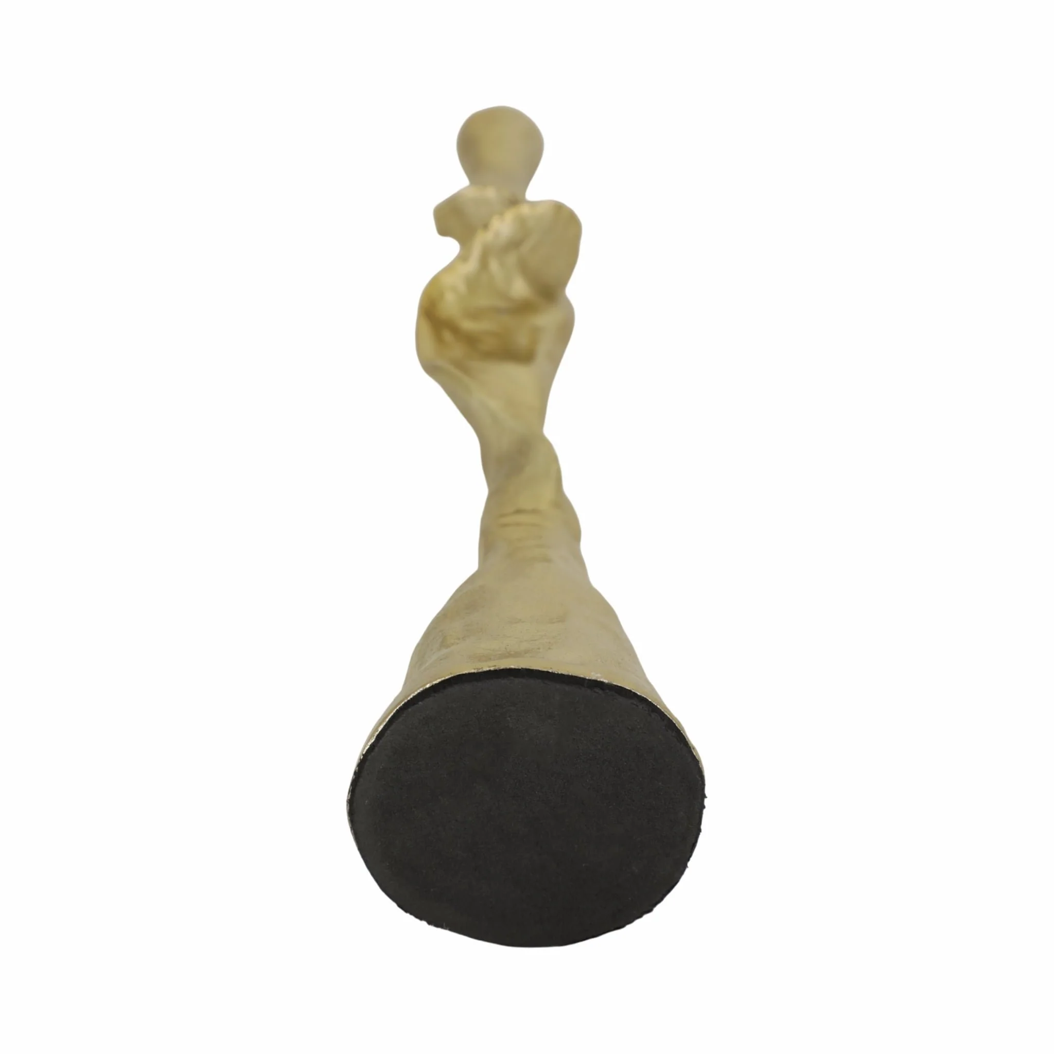 Metal, 17" Forged Taper Candleholder, Gold - Image 8