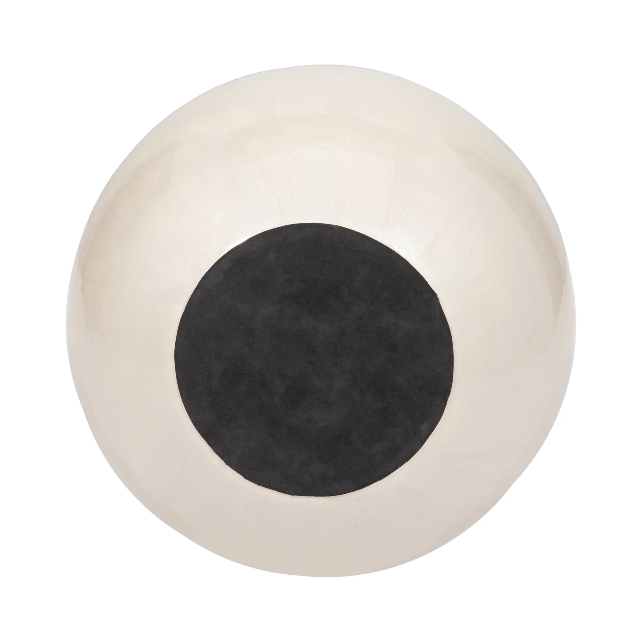 Metal, 18" Bulbous Vase, Pearl - Image 7