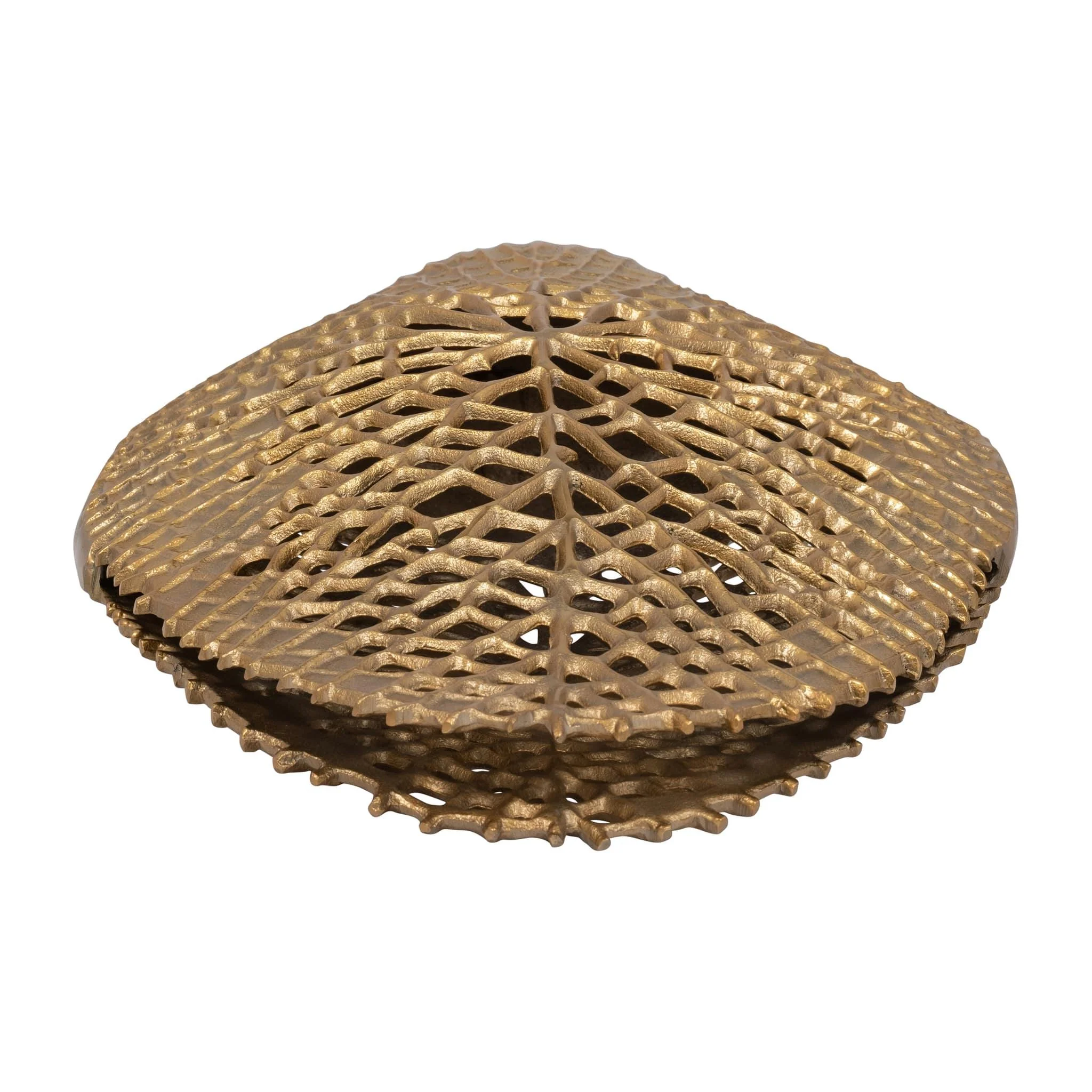 Metal, 18" Contemporary Vase, Gold - Image 6