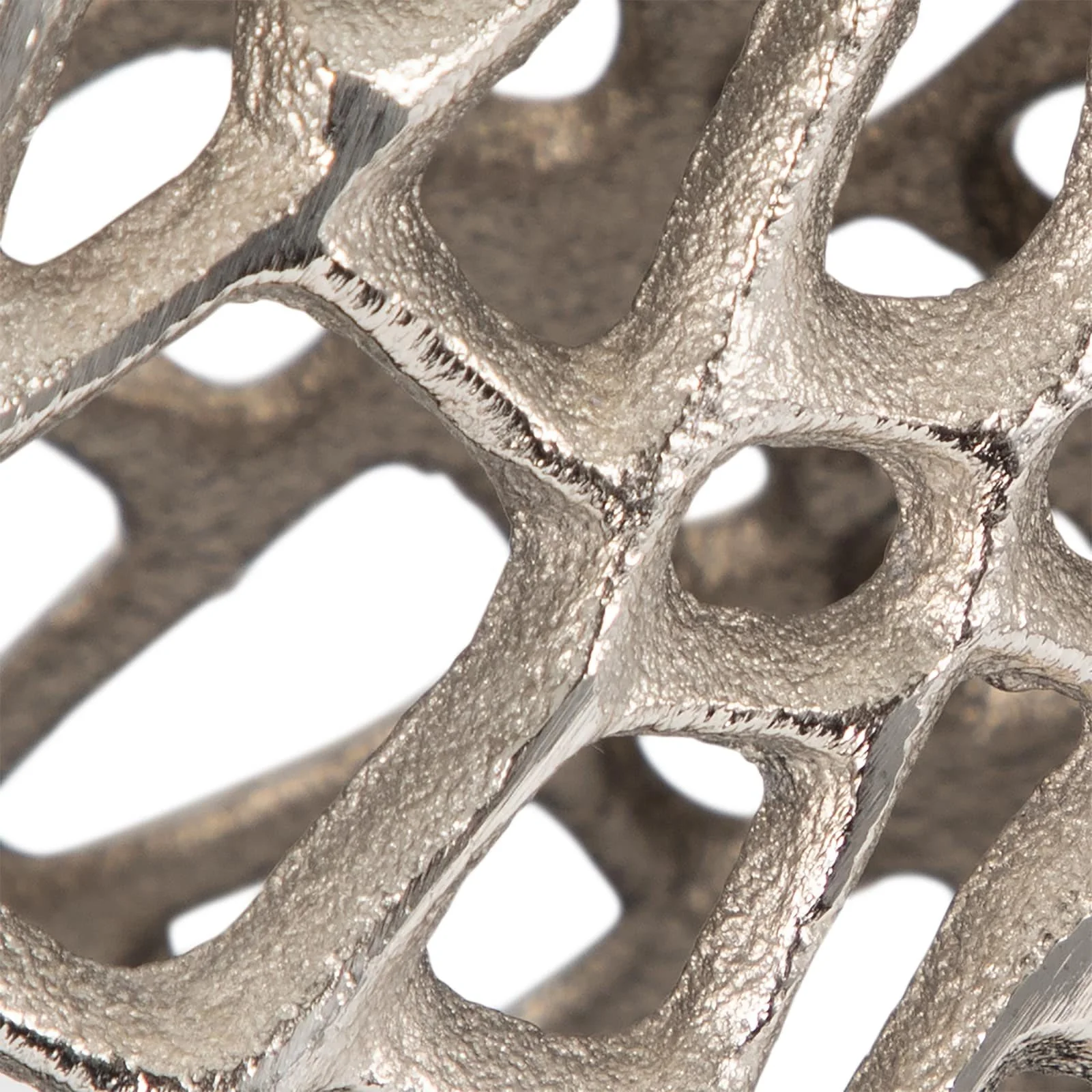 Metal, 18" Contemporary Vase, Silver - Image 5