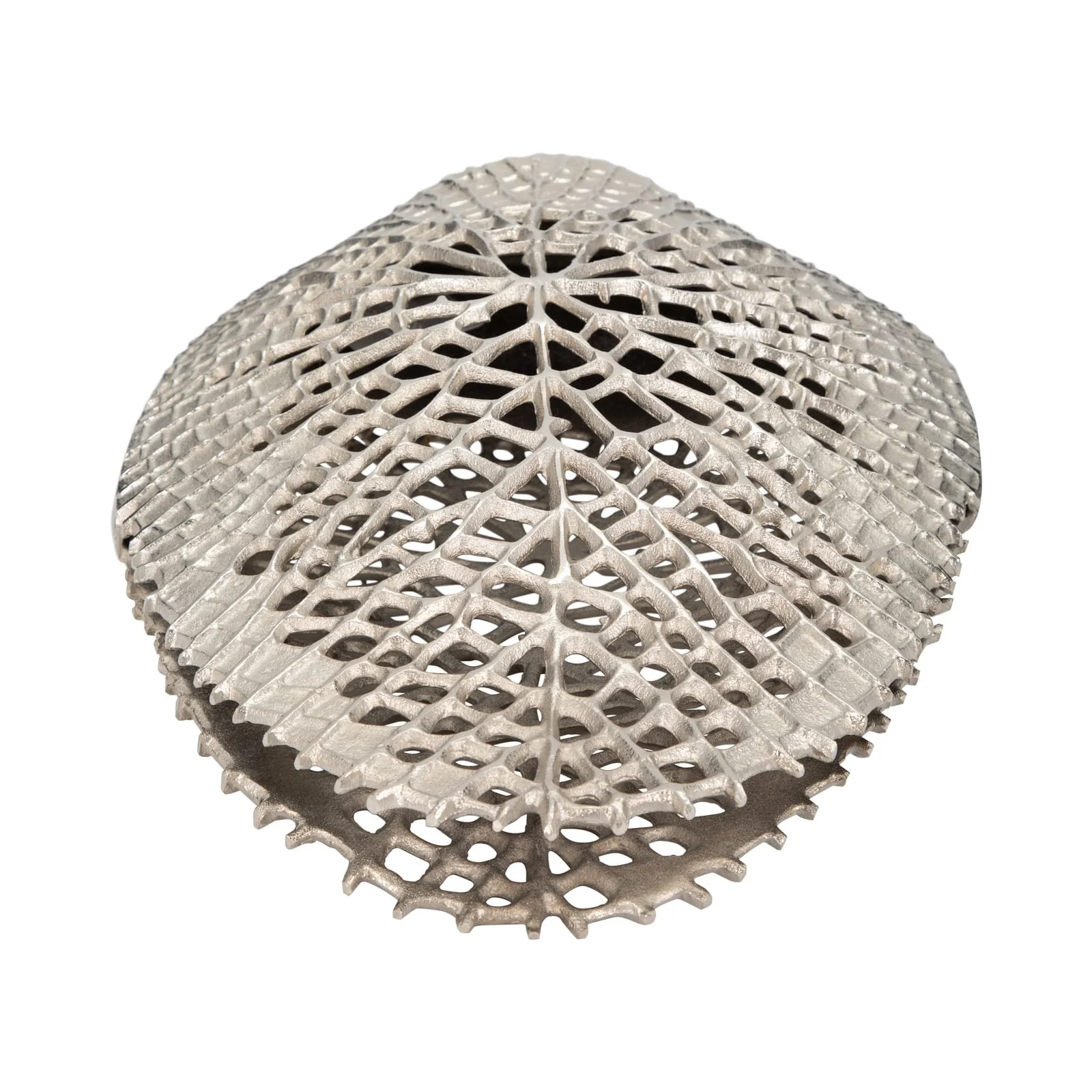 Metal, 18" Contemporary Vase, Silver - Image 6