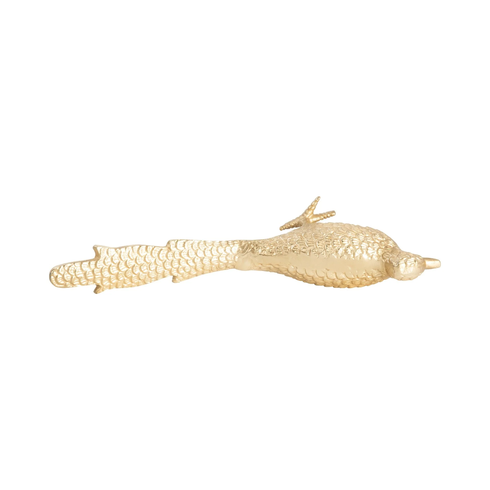 Metal, 18" Long Tailed Bird Deco. Gold - Image 7