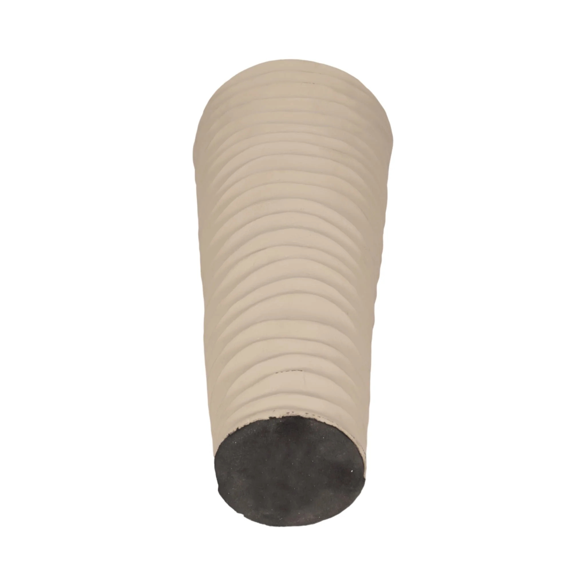 Metal 18", Rugged Vase, Ivory/nickel - Image 6