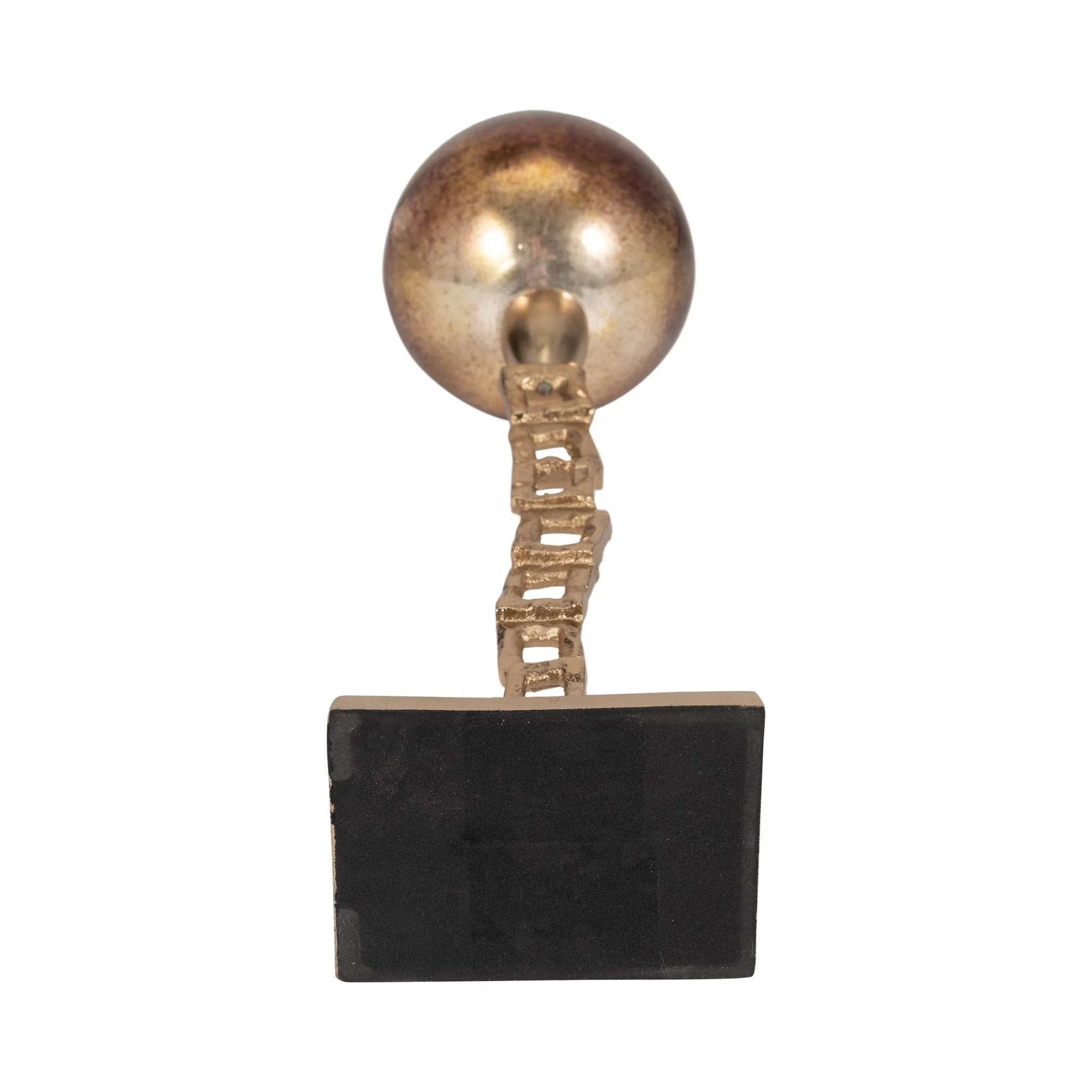 Metal, 18" Tealight Holder W/ Base, Gold - Image 6
