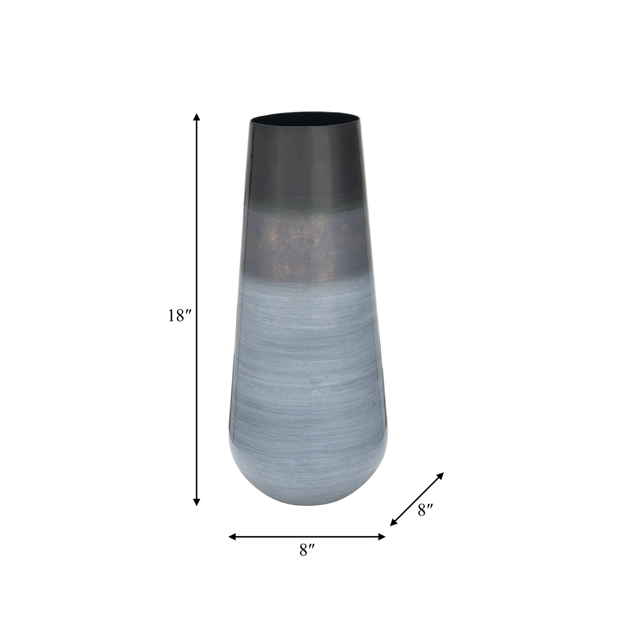 Metal 18"h Alabastron Vase, Multi - Image 6