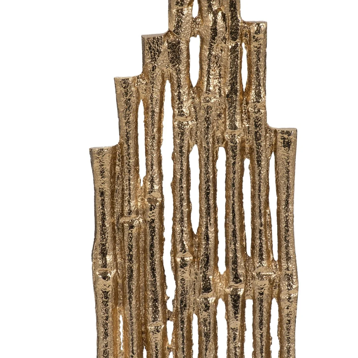 Metal, 19" Contemporary Candle Holder, Gold - Image 5