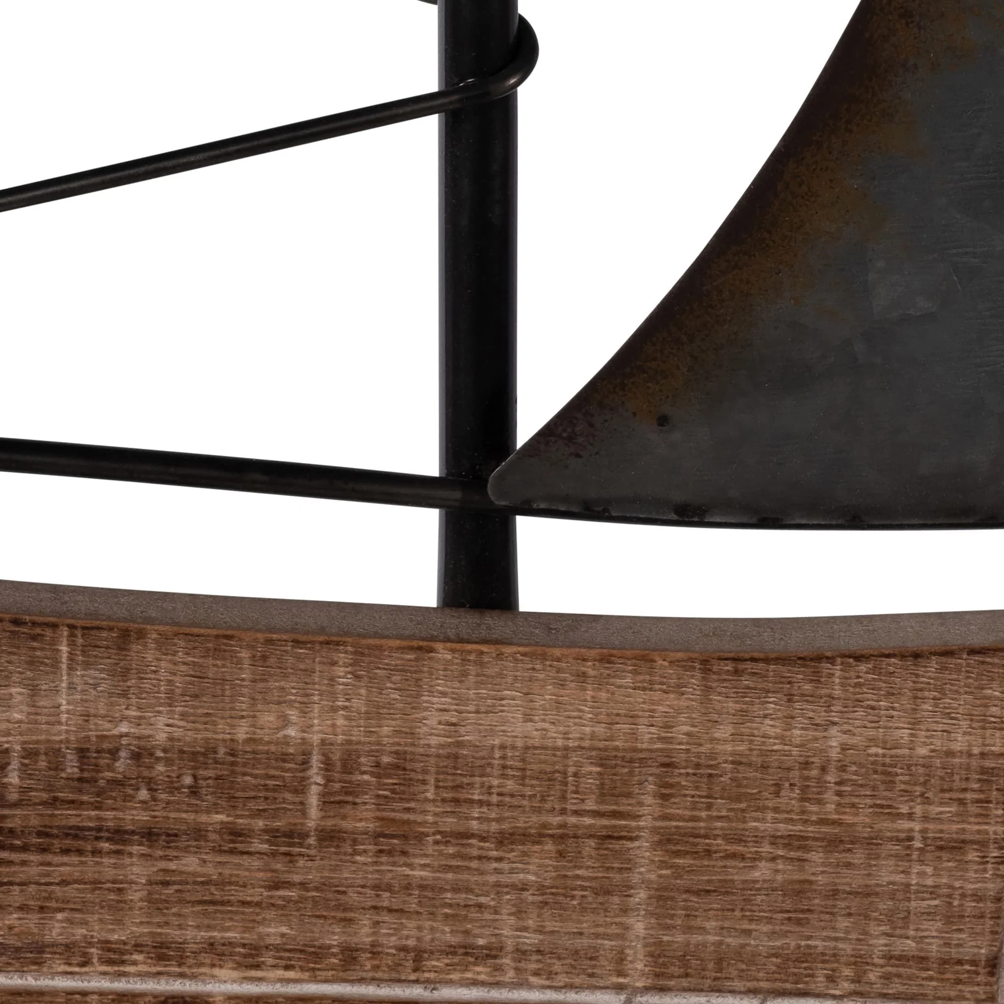 Metal, 19"h Boat Wall Deco, Brown - Image 7