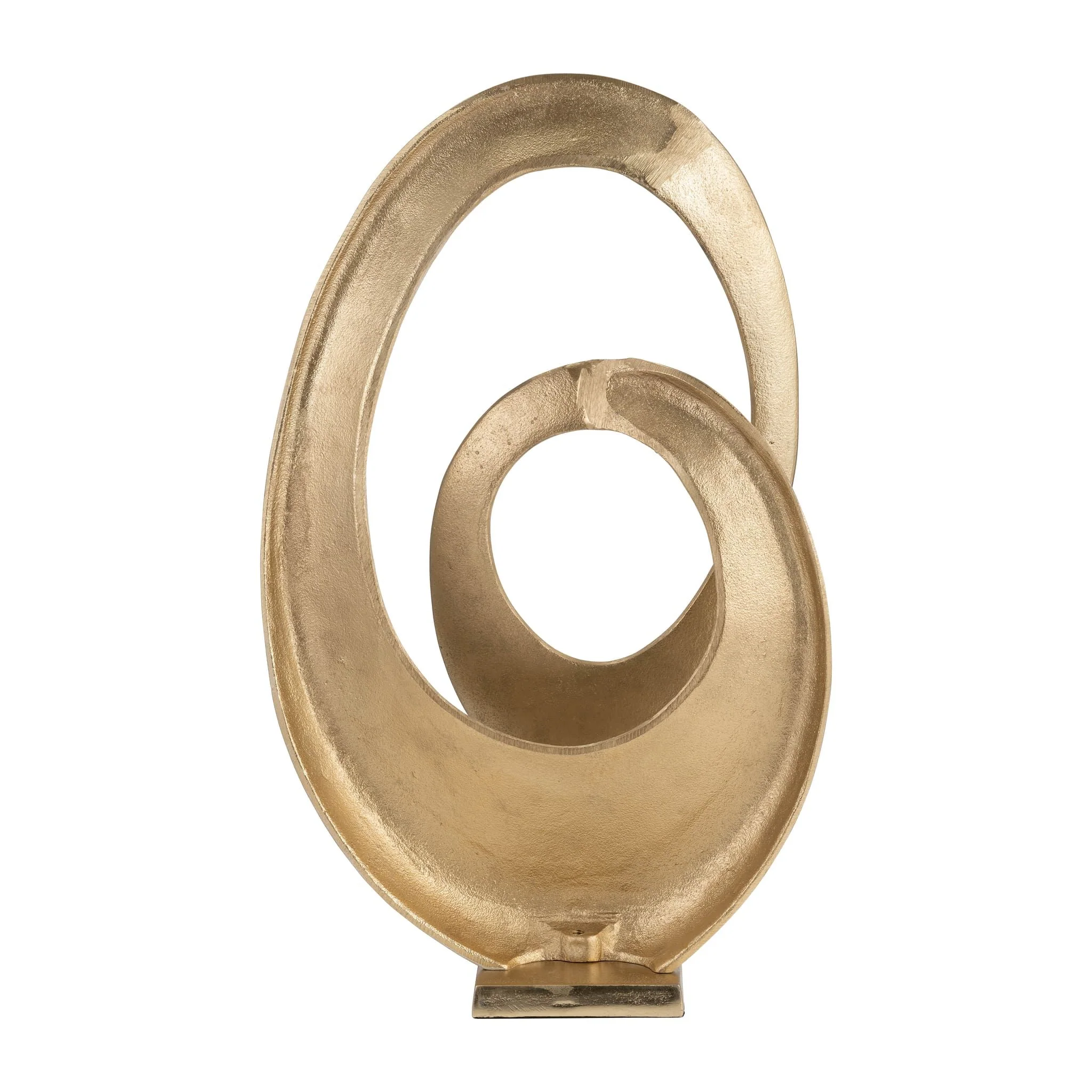 Metal, 20" Swirl Table Top Deco, Gold - Image 4