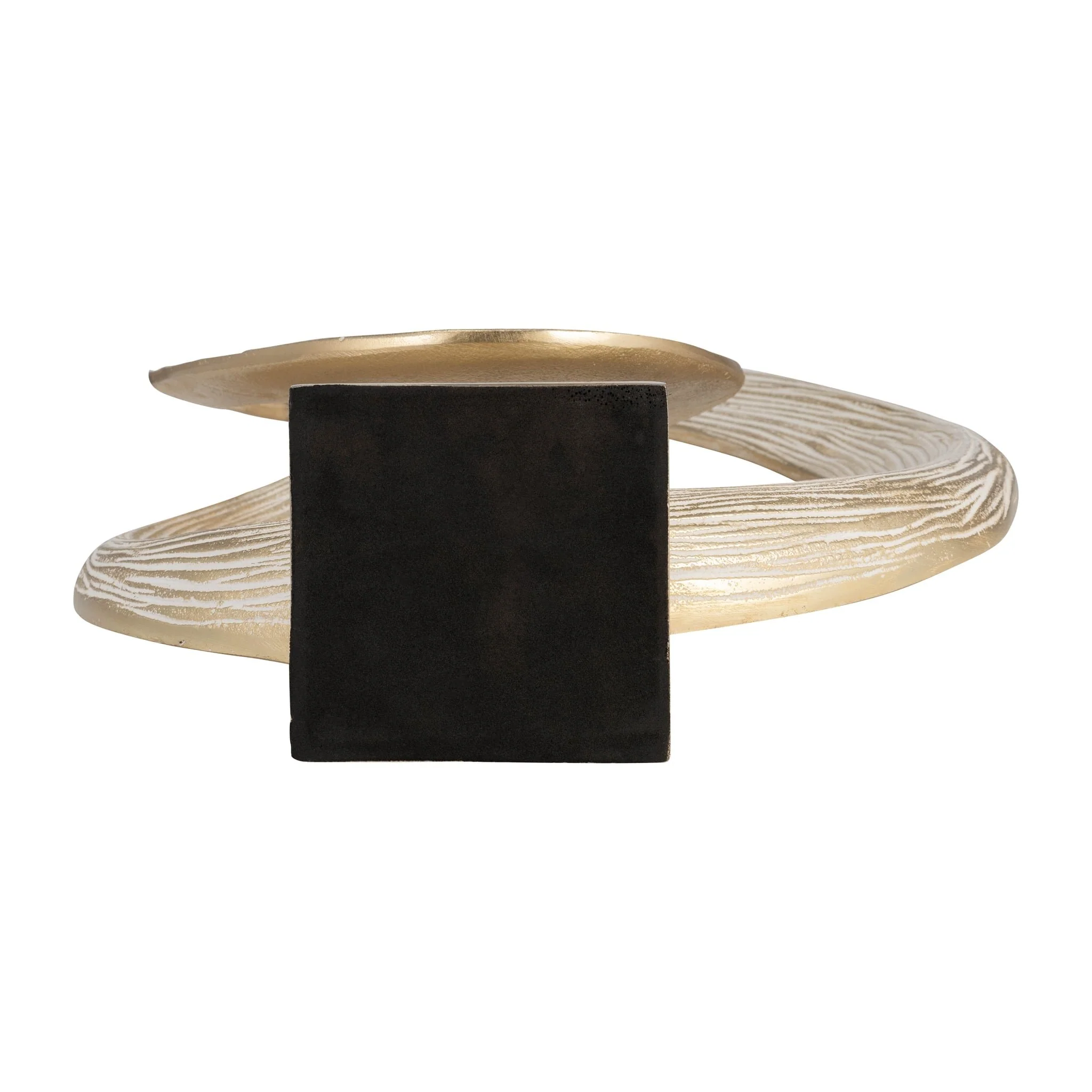 Metal, 20" Swirl Table Top Deco, Gold - Image 7