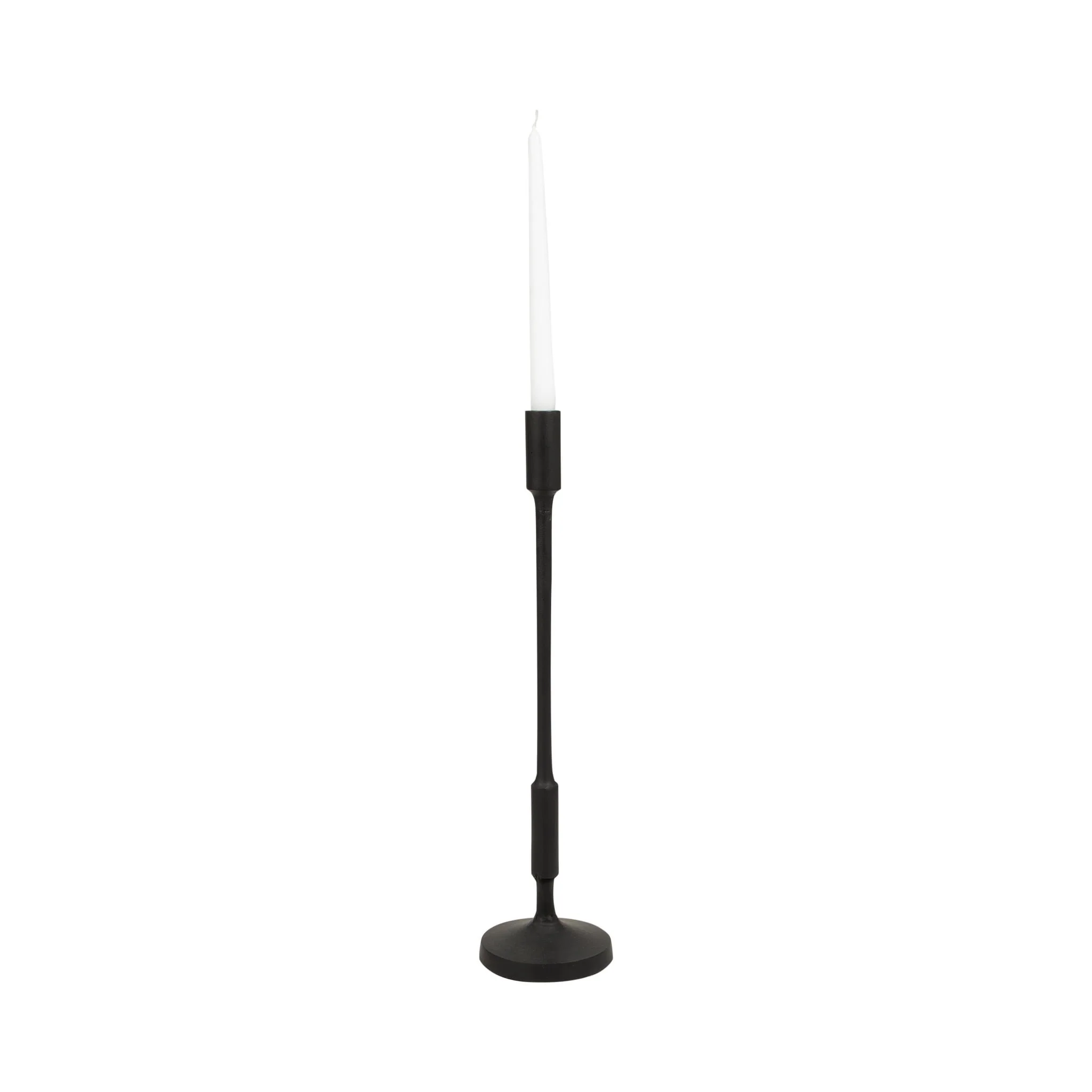 Metal, 20"h Taper Candle Holder, Black - Image 2