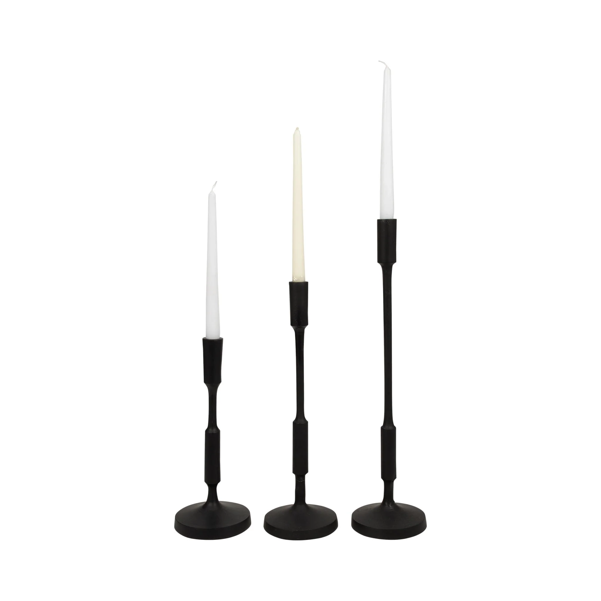 Metal, 20"h Taper Candle Holder, Black - Image 6