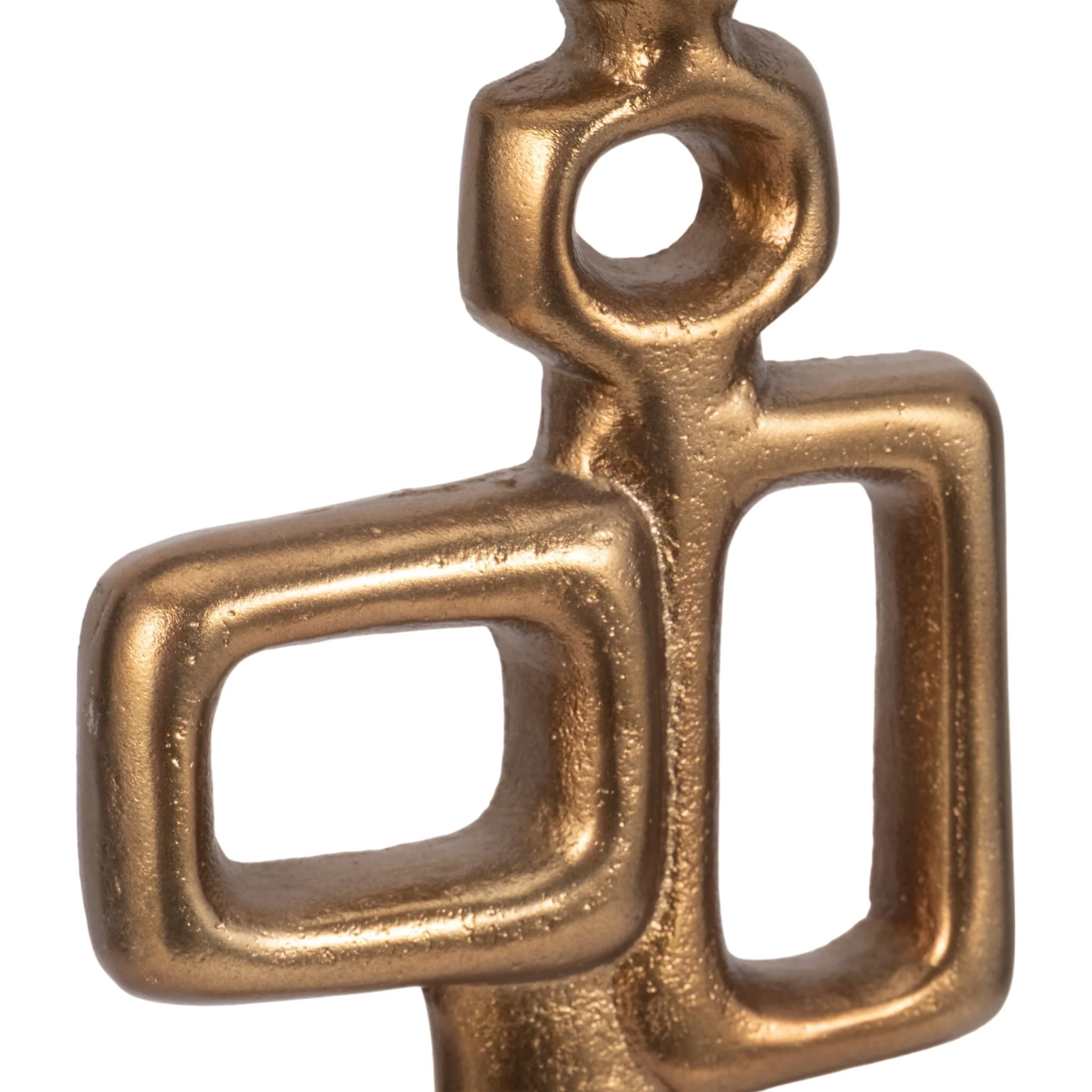 Metal, 21" Abstract Table Deco, Gold - Image 5