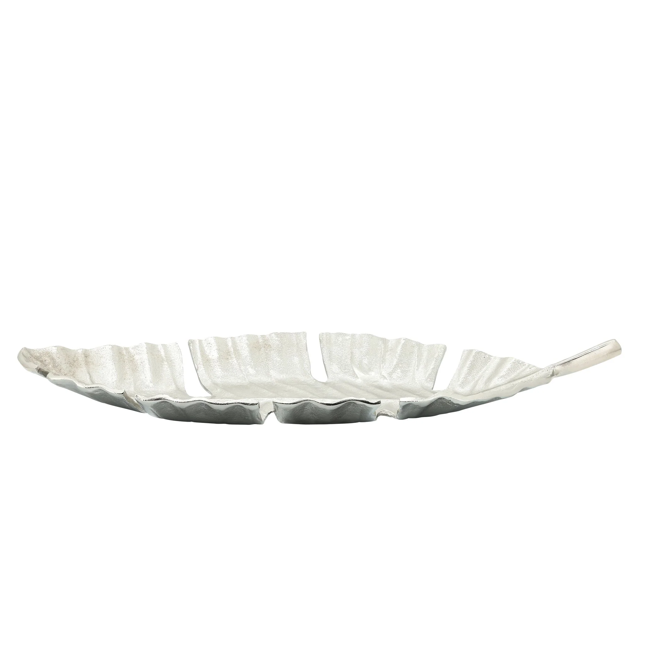 Metal, 22" Leaf Tray, Silver - Image 2