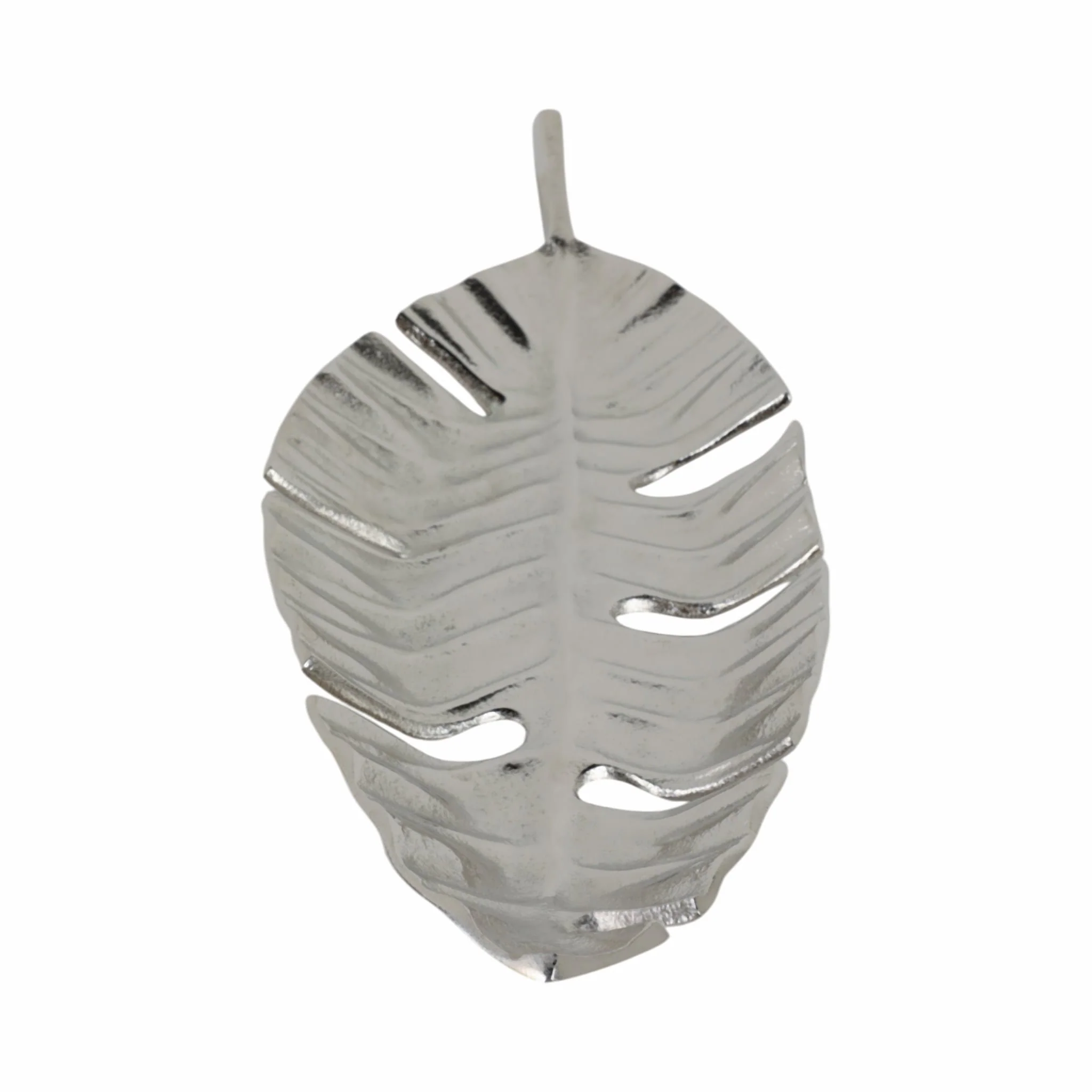 Metal, 22" Leaf Tray, Silver - Image 3