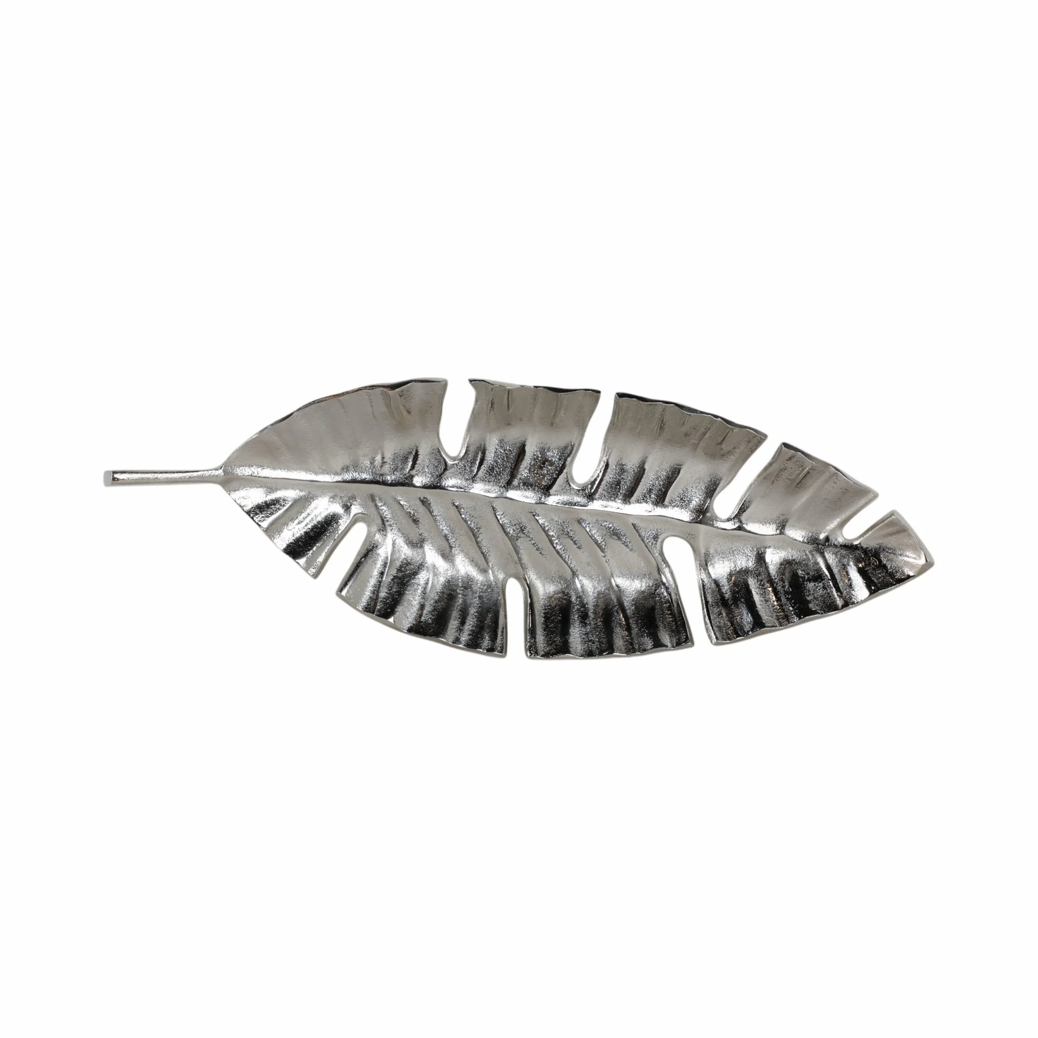 Metal, 22" Leaf Tray, Silver - Image 6
