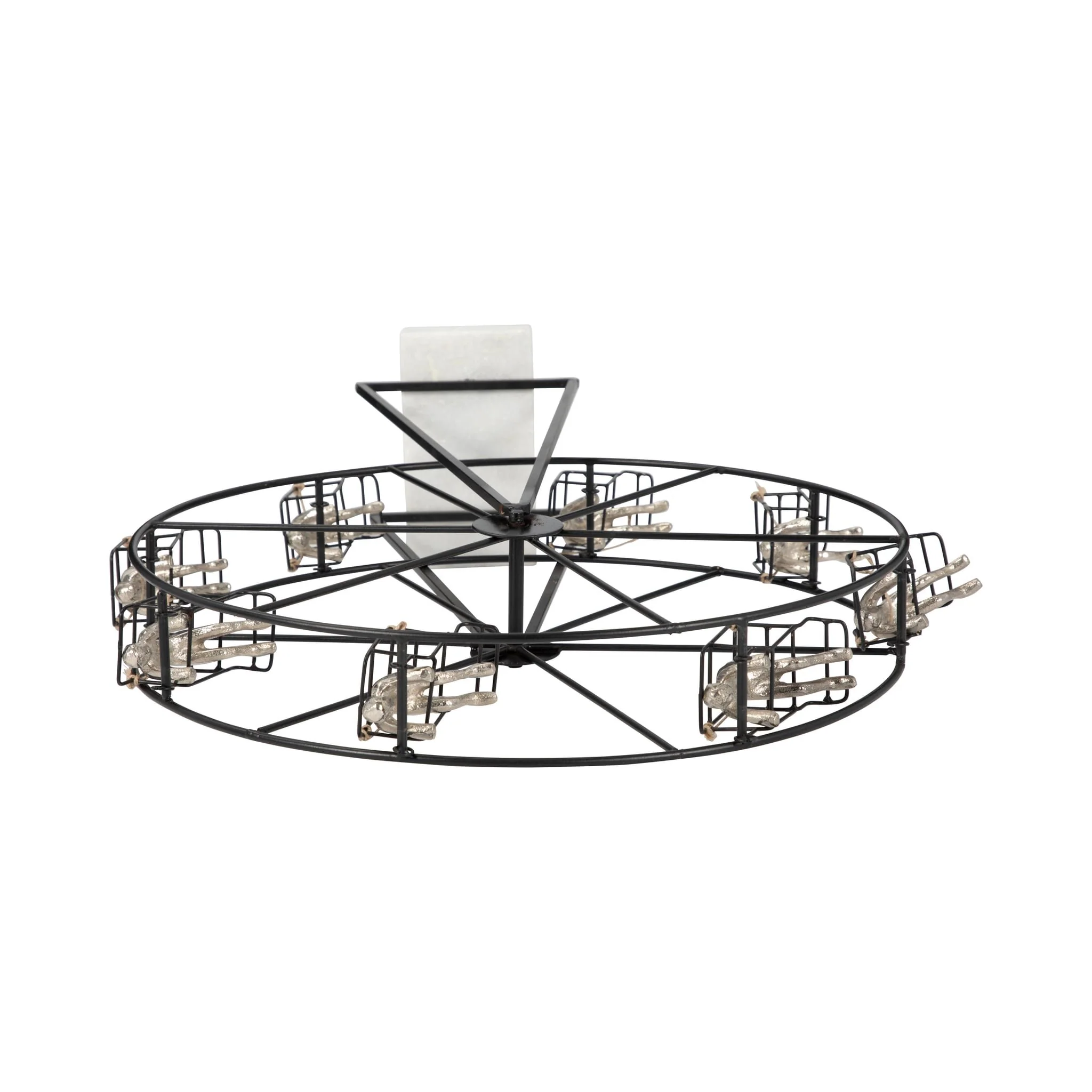 Metal, 23" Ferris Wheel, Black - Image 6