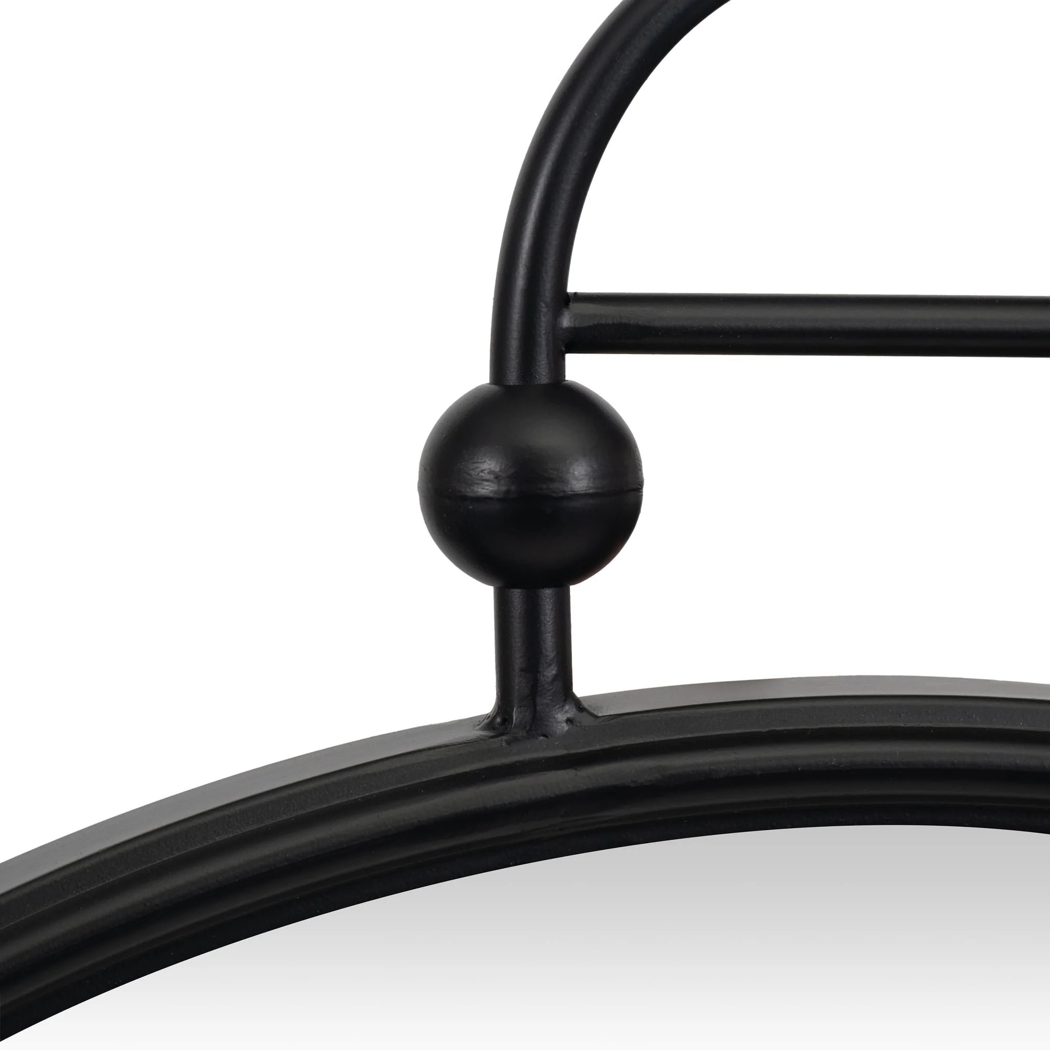 Metal, 24" Mirror Metal Hoop, Black Wb - Image 4