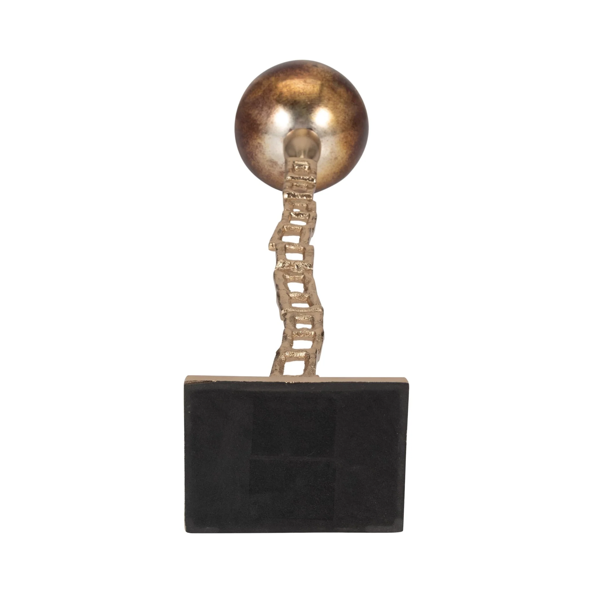 Metal, 24" Tealight Holder W/ Base, Gold - Image 6