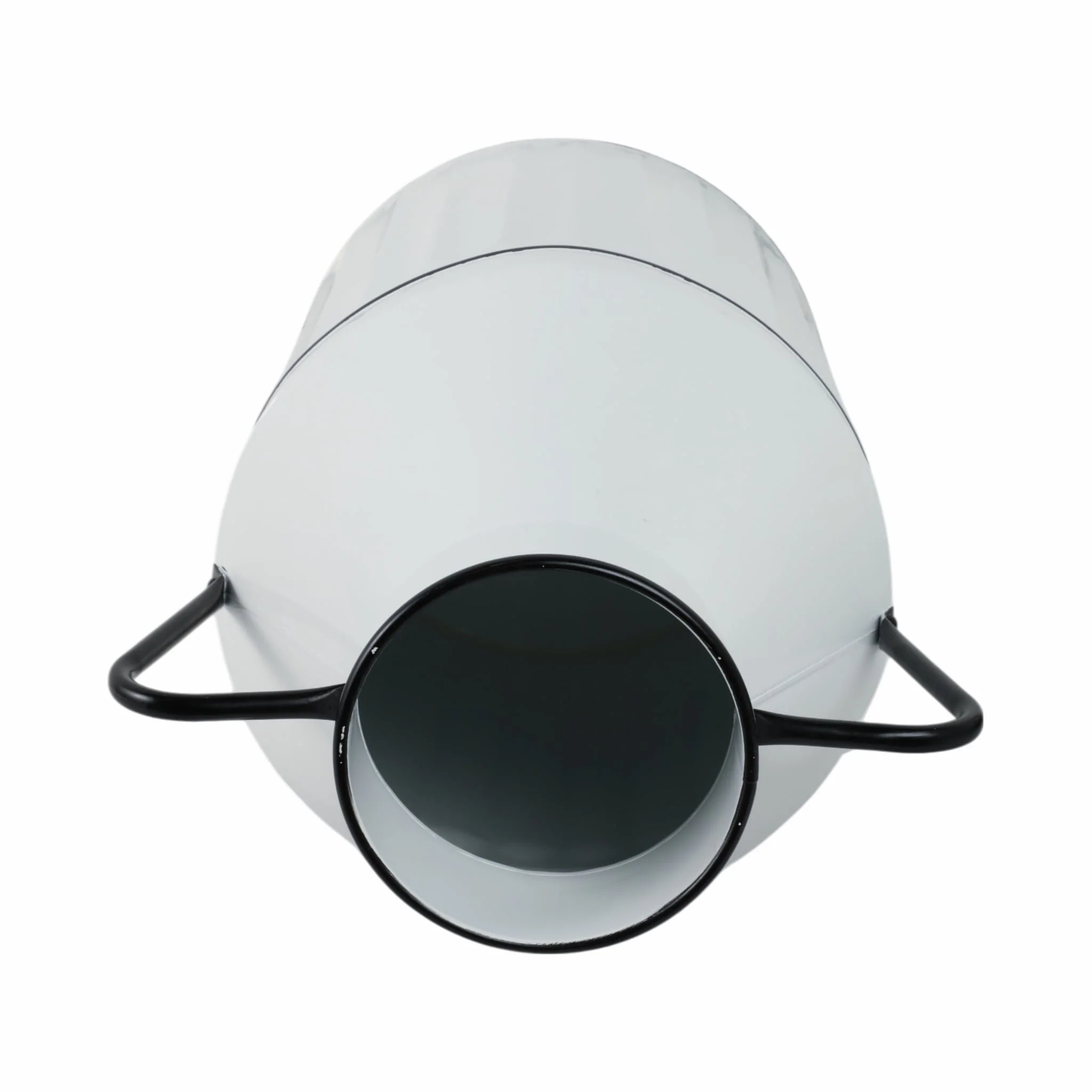 Metal 24"h Milk Bucket, White - Image 6