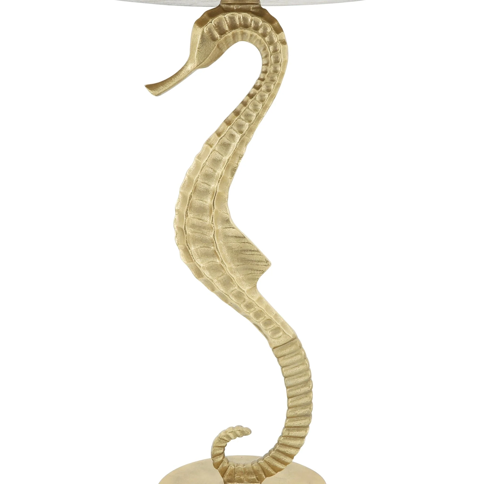 Metal, 25" Seahorse Side Table, Gold Kd - Image 7