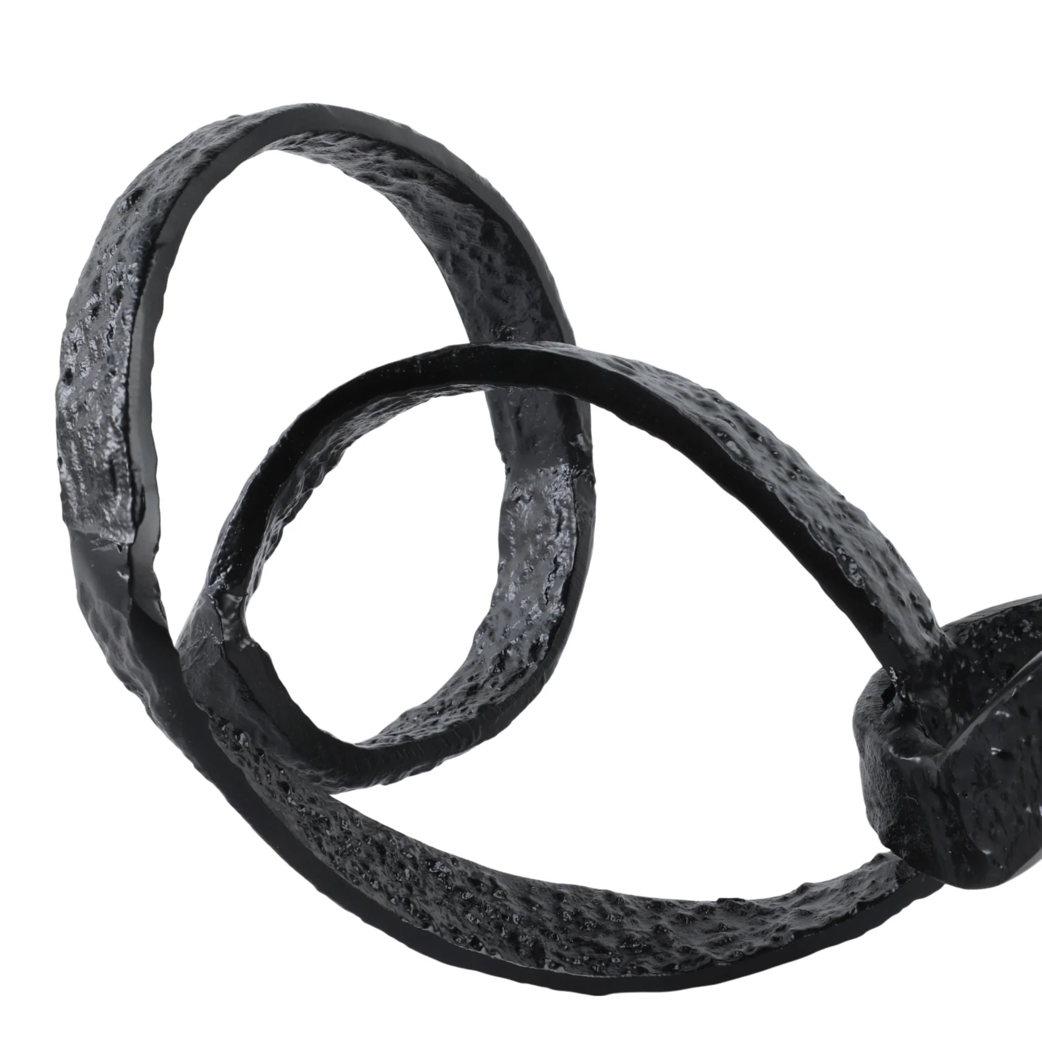 Metal, 26" Swirly Table Object, Black - Image 5
