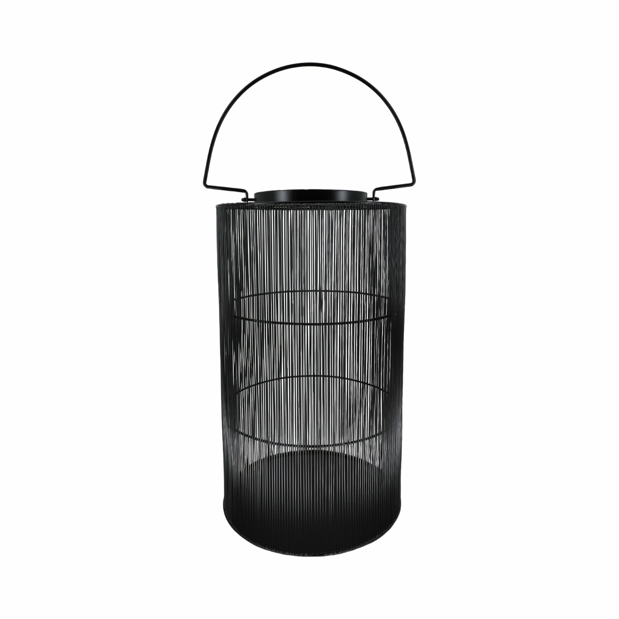 Metal 26" Wire Lantern, Black - Image 4