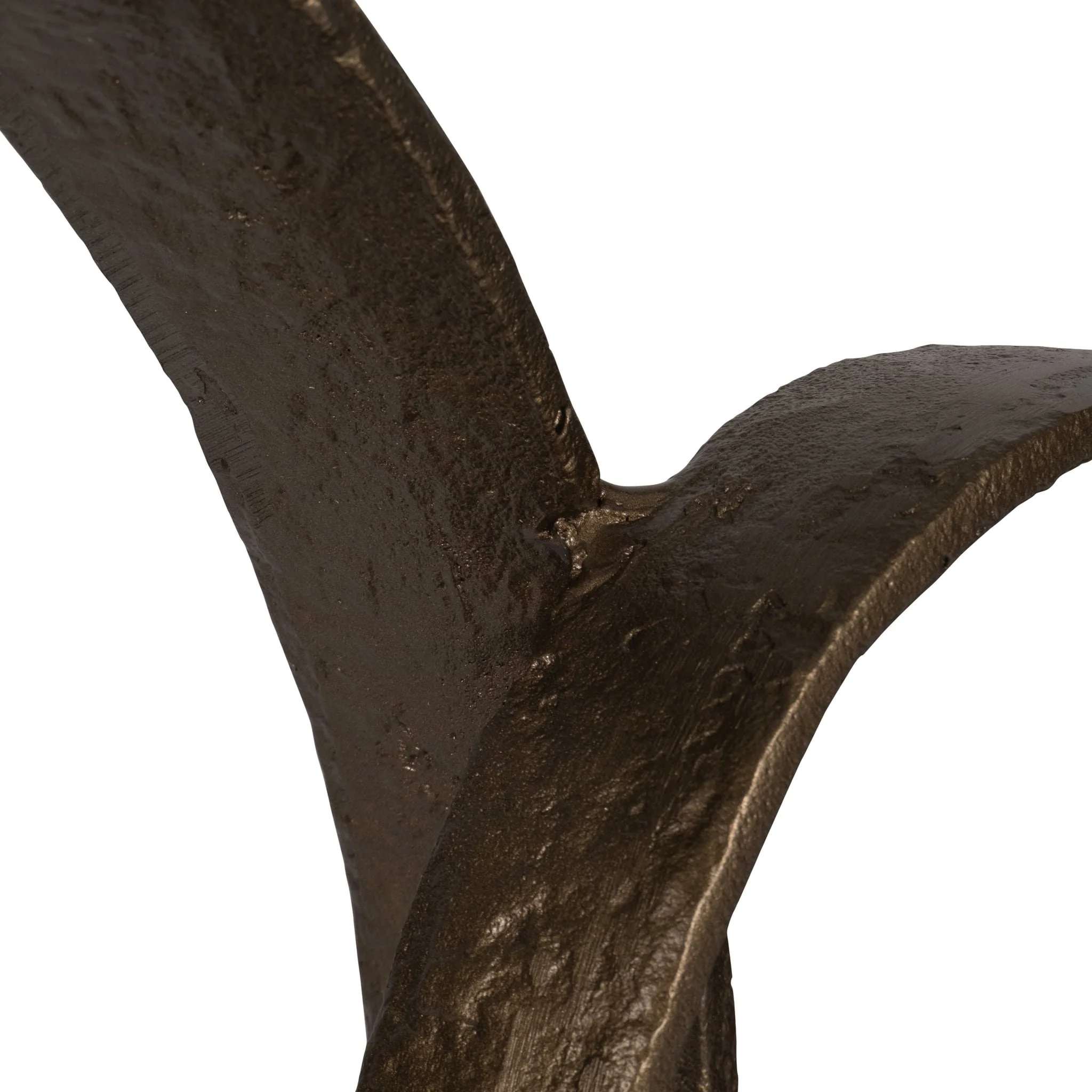 Metal, 29" Loopy Table Object, Brass Antique - Image 5