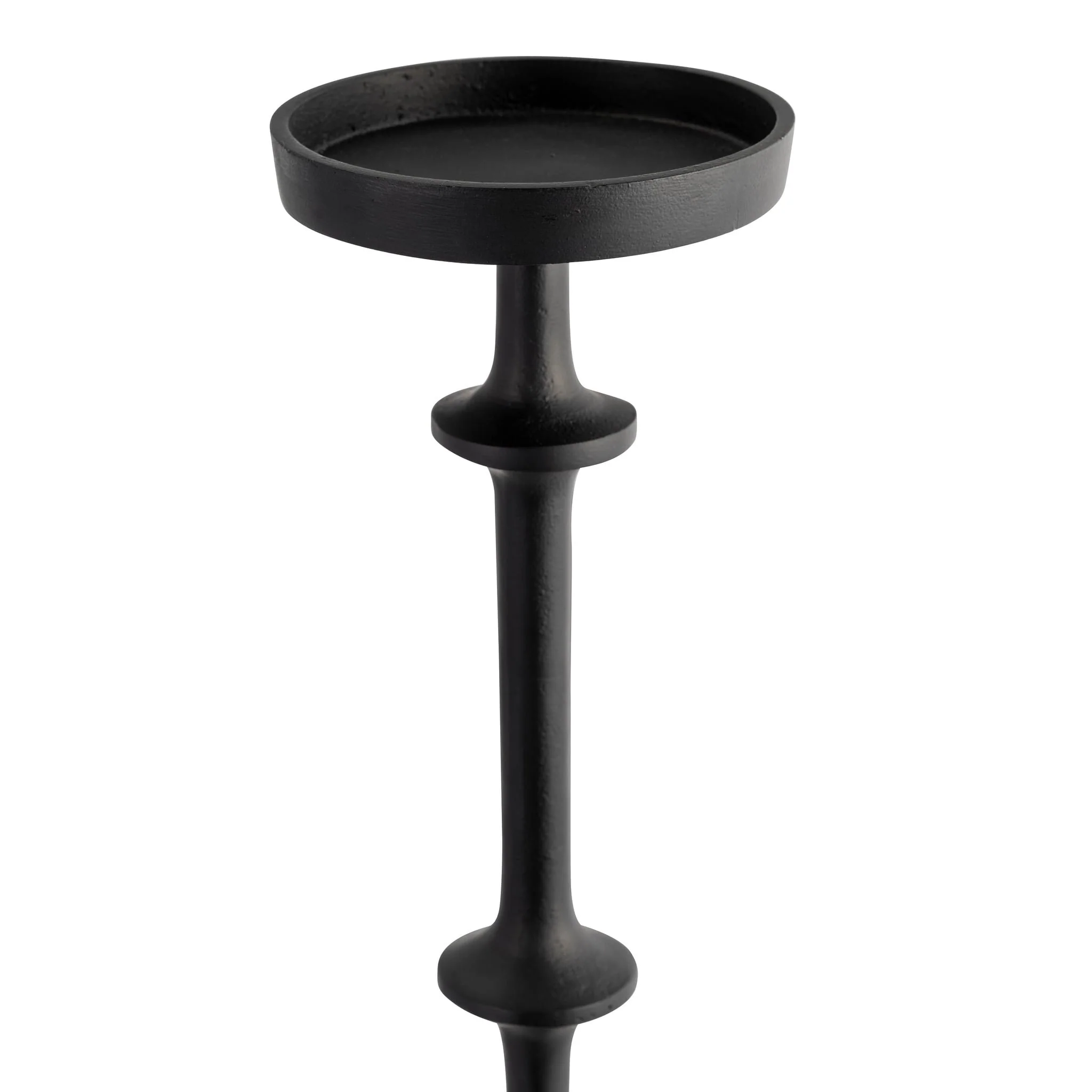 Metal, 30" Abacus Floor Pillar Candleholder, Black - Image 3